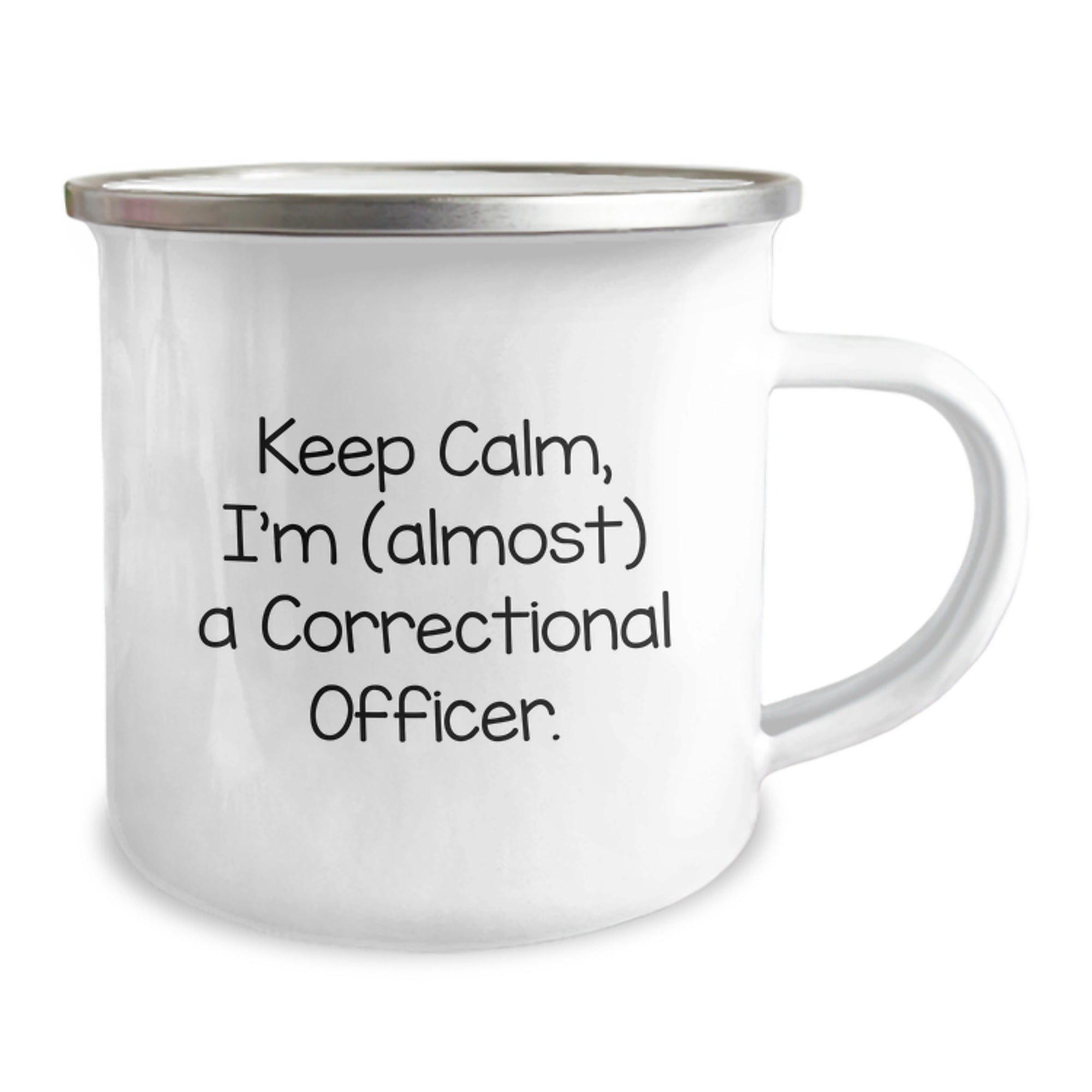 Correctional Officer Gifts, Keep Calm, I'm (almost) A Correctional Officer. Funny Camping Mug for Birthday, Gifts from Family to Correctional Officer, Correctional Officer Unique Gifts - Image 2
