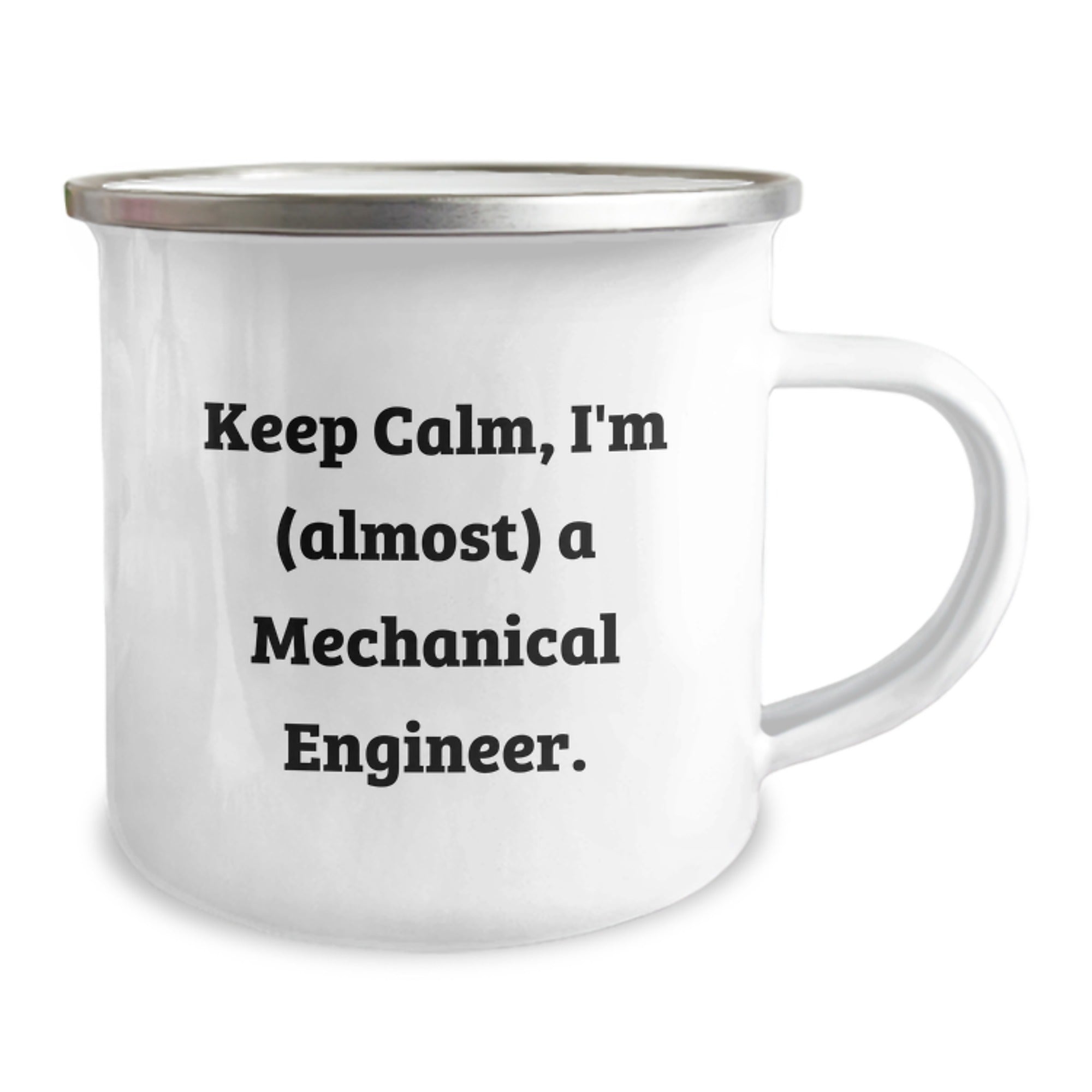 Funny Mechanical Engineer Gifts, 'Keep Calm, I'm (almost) A Mechanical Engineer.' Camping Mug for Birthday, Gifts from Friends to Coworkers - Image 2
