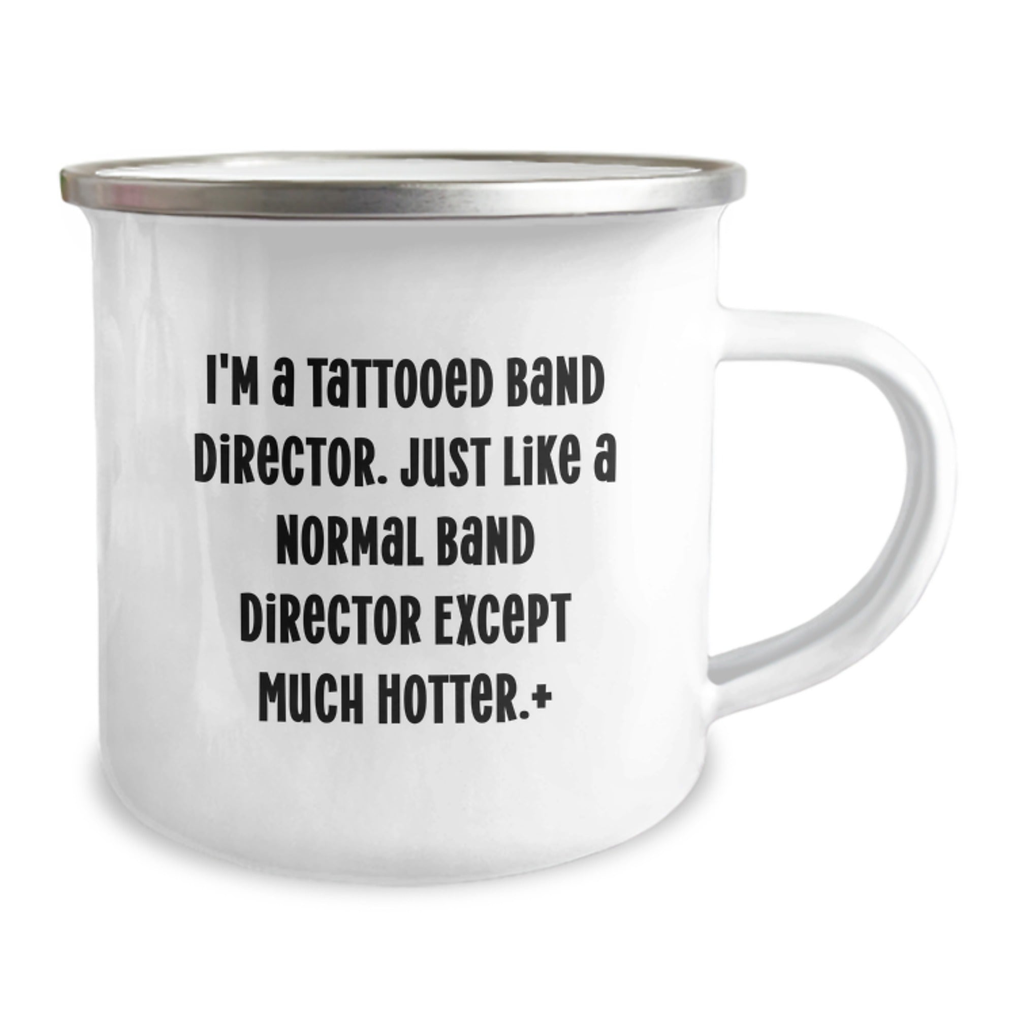 Funny Band Director Gifts for Him - 'I'm A Tattooed Band Director...' Camping Mug, Birthday Unique Presents for Men from Friends - Image 2