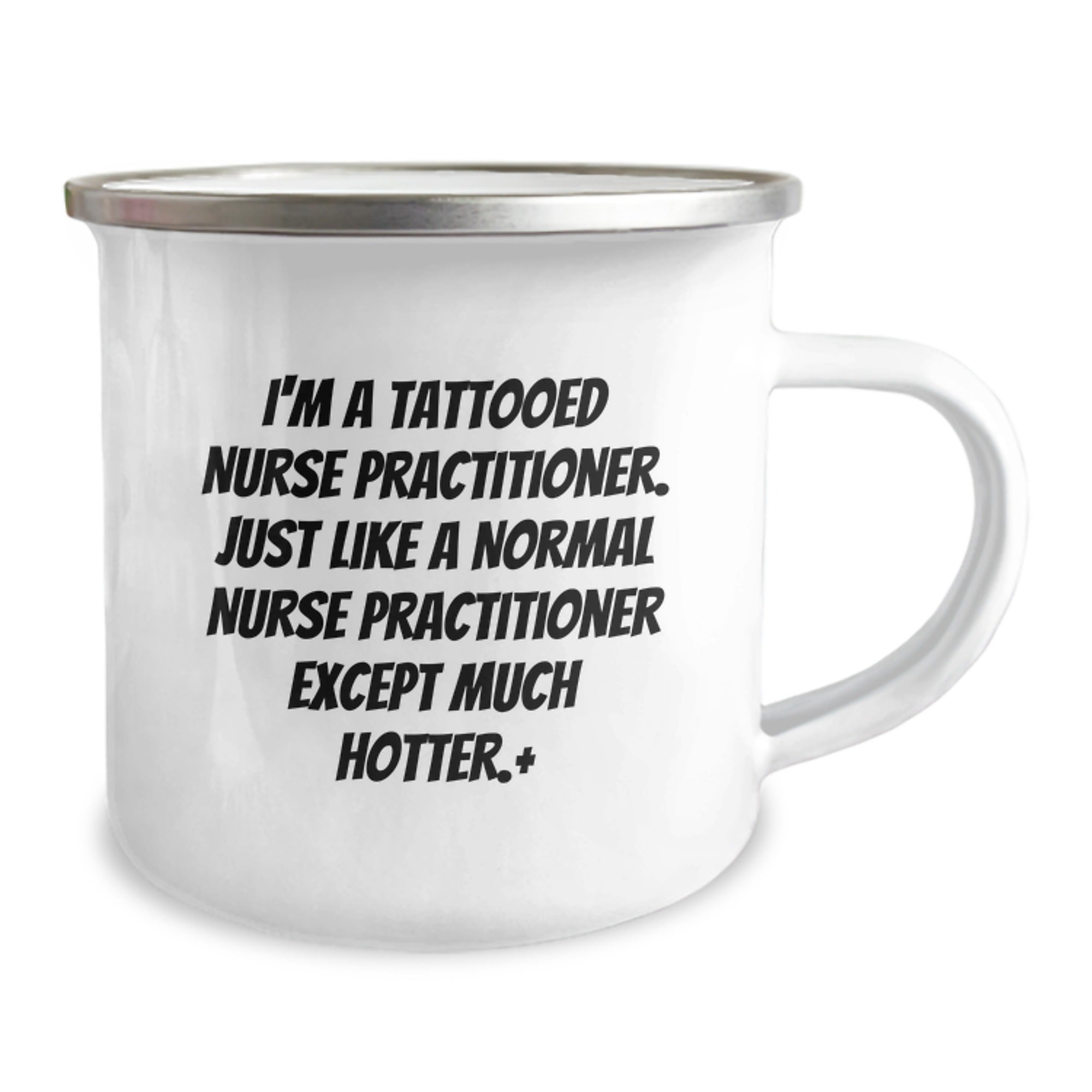Tattooed Nurse Practitioner Funny Camping Mug Gifts from Friends for Birthday - Image 2