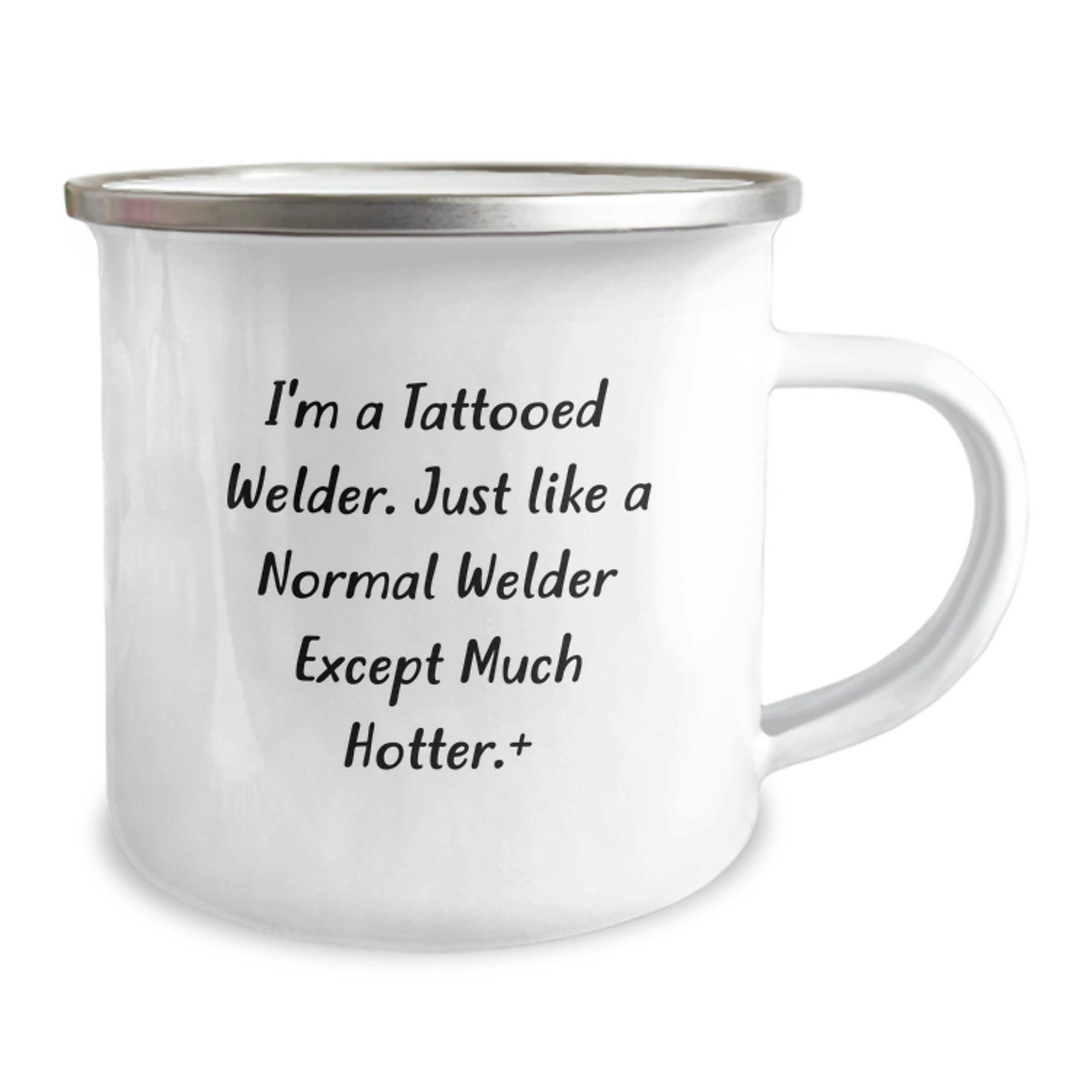 Funny Welder Gifts for Friends, Unique Camping Mug with 'I'm A Tattooed Welder' Quote, Christmas Unique Gifts for Men from Family - Image 2