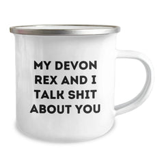 Cute Devon Rex Cat Lover Gifts from Friends and Family - Funny Camping Mug for Women and Men - Christmas Unique Presents for Pet Lovers - Image 2