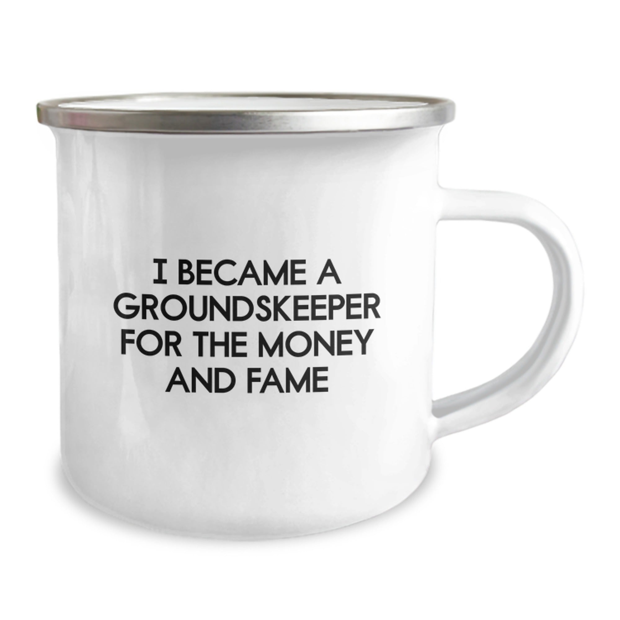 groundskeeper Gifts Funny Quote Camping Mug for Birthday, Gifts from Men to groundskeeper Friends, Unique groundskeeper Mug, 12 oz Stainless Steel - Image 2