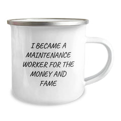 Gifts for Maintenance Workers, Funny Quote Mug, Stainless Steel Camping Cup for Christmas Unique Gifts from Family - Image 2