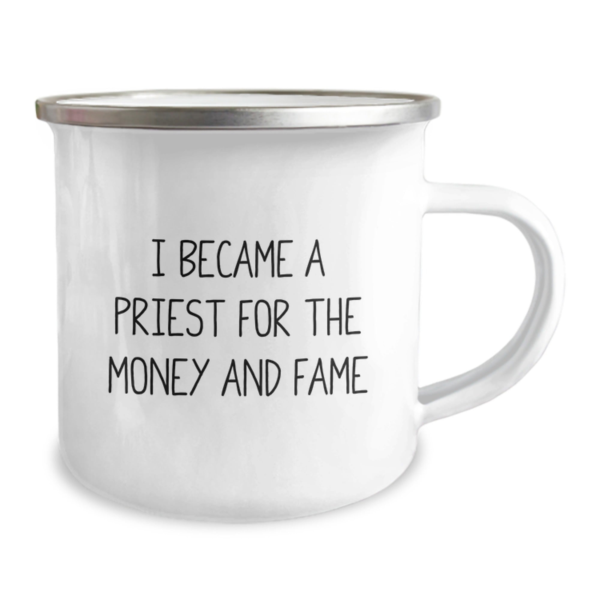 Unique Gifts for Priest Friends from Family, Funny Quote Camping Mug for Graduation - Image 2