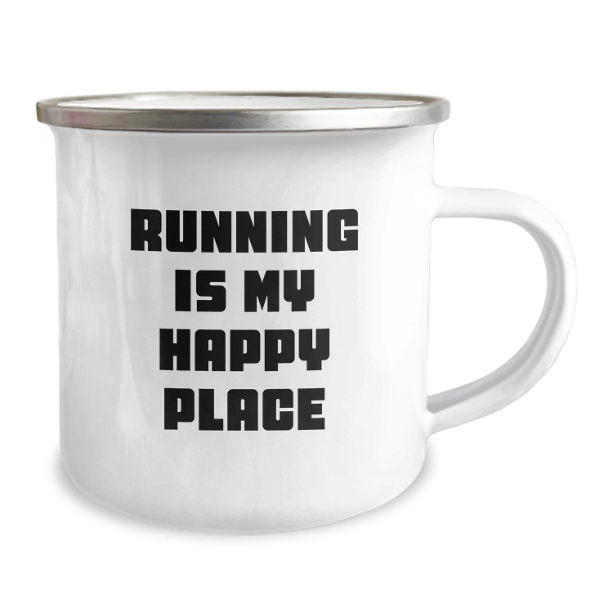Funny Running Quotes Camping Mug Gifts for Men Women Friends Family - Running Is My Happy Place Unique Christmas Unique Gifts - Image 2