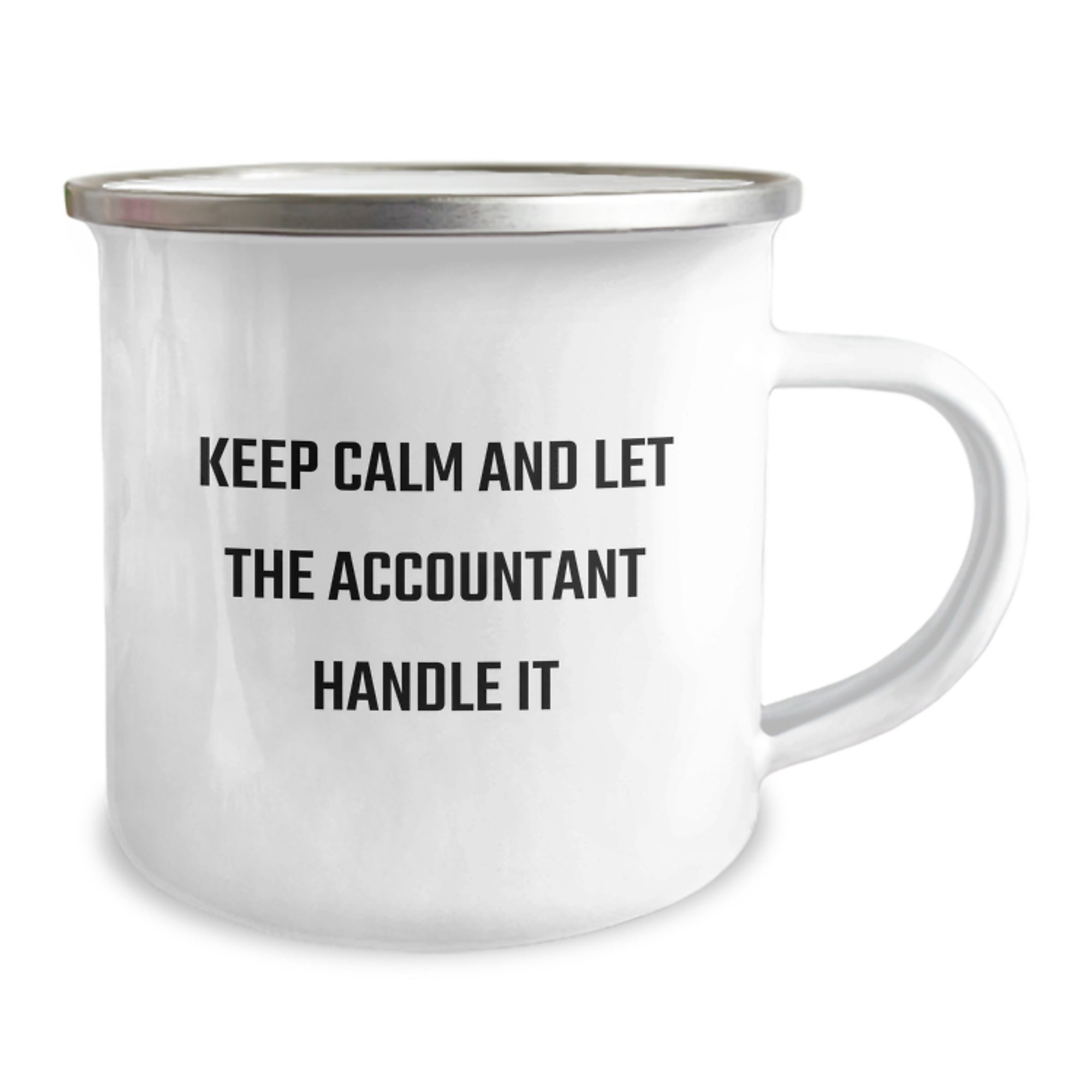 Accountant Gifts Funny Camping Mug Keep Calm And Let The Accountant Handle It Gifts from Family to Accountant Graduate - Image 2