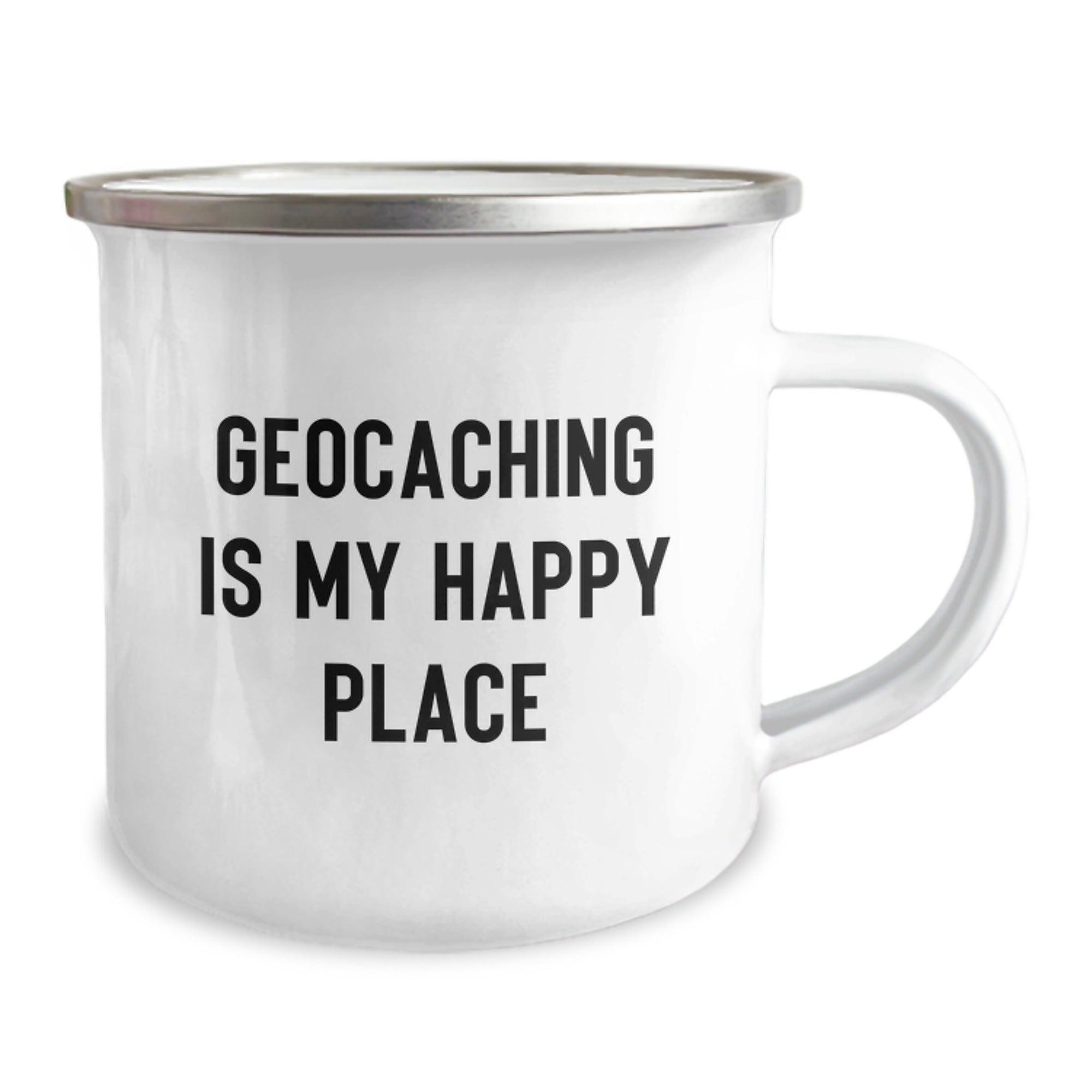 Geocaching Adventure Gifts from Friends and Family, Geocaching Is My Happy Place Camping Mug for Geocaching Enthusiasts, Valentine's Unique Gifts for Men and Women - Image 2