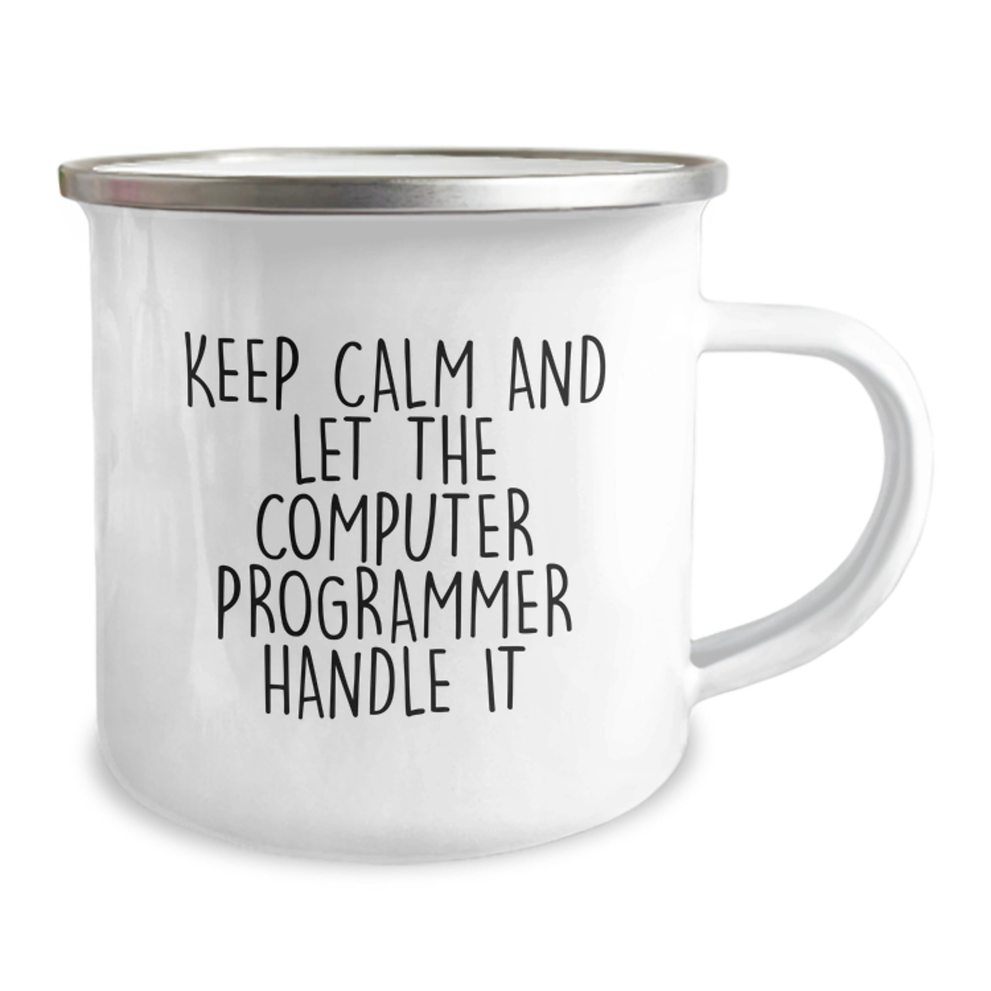 Funny Computer Programmer Mugs, Gifts from Friends for Birthday, Keep Calm And Let The Computer Programmer Handle It, Camping Mug for Men, Unique Birthday Unique Gifts - Image 2