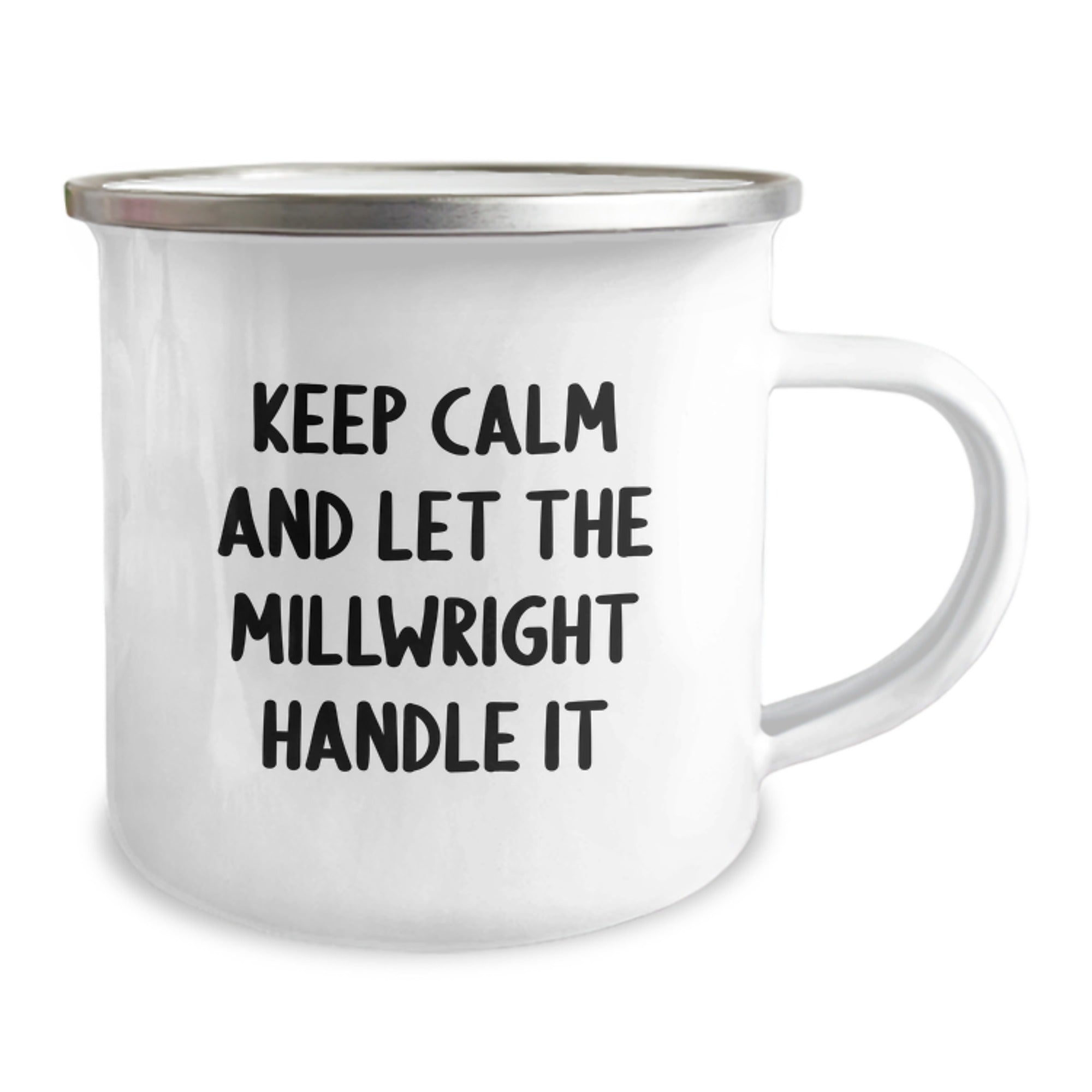 Funny Millwright Gifts from Friends for Men Keep Calm and Let the Millwright Handle It Birthday Unique Gifts, Camping Mug for Millwright Lovers - Image 2