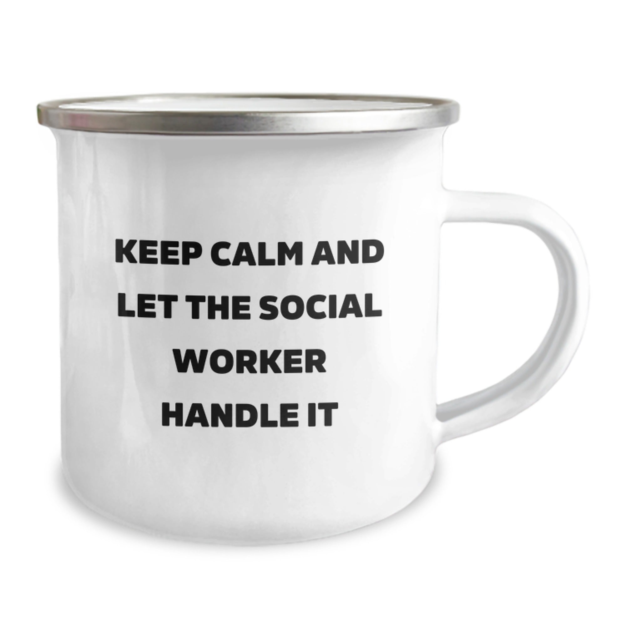 Keep Calm Gifts from Friends for Social Workers - Camping Mug for Christmas - Image 2