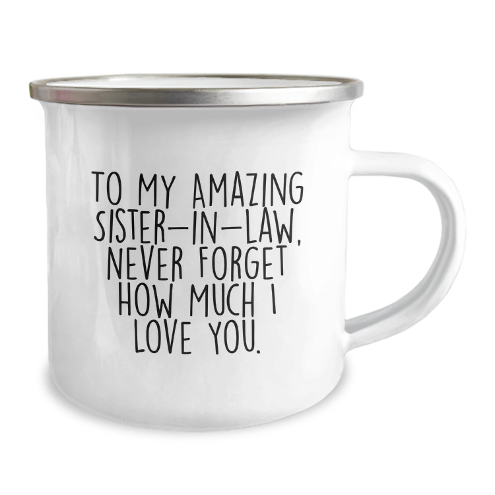 Funny Sister-in-law Gifts from Men, Sister-in-law Camping Mug with Inspirational Quote to My Amazing Sister-in-law, Unique Christmas Unique Gifts - Image 2