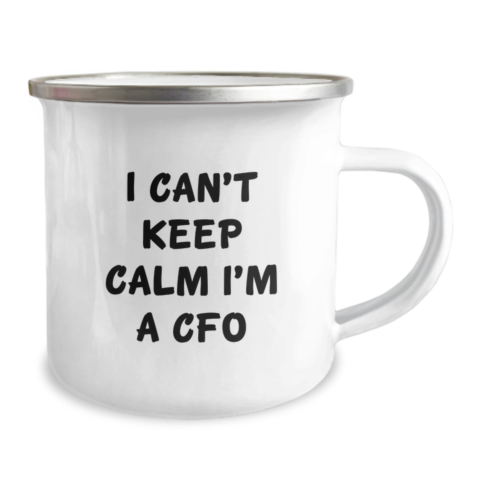 Funny Gifts for CFOs - 'I Can't Keep Calm I'm A CFO' Christmas Unique Mugs for CFO Friends, Family, and Coworkers - Camping Mug 12 oz Stainless Steel - Image 2
