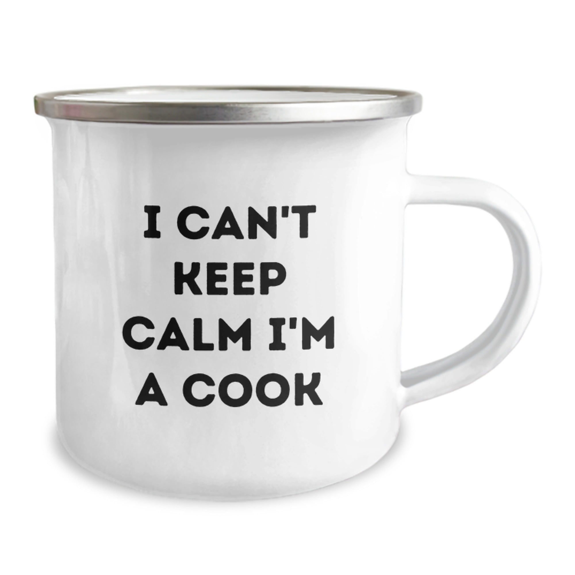 Funny Cook Gifts for Birthday - 'I Can't Keep Calm I'm A Cook' Camping Mug from Friends, Coworkers, or Family - Image 2