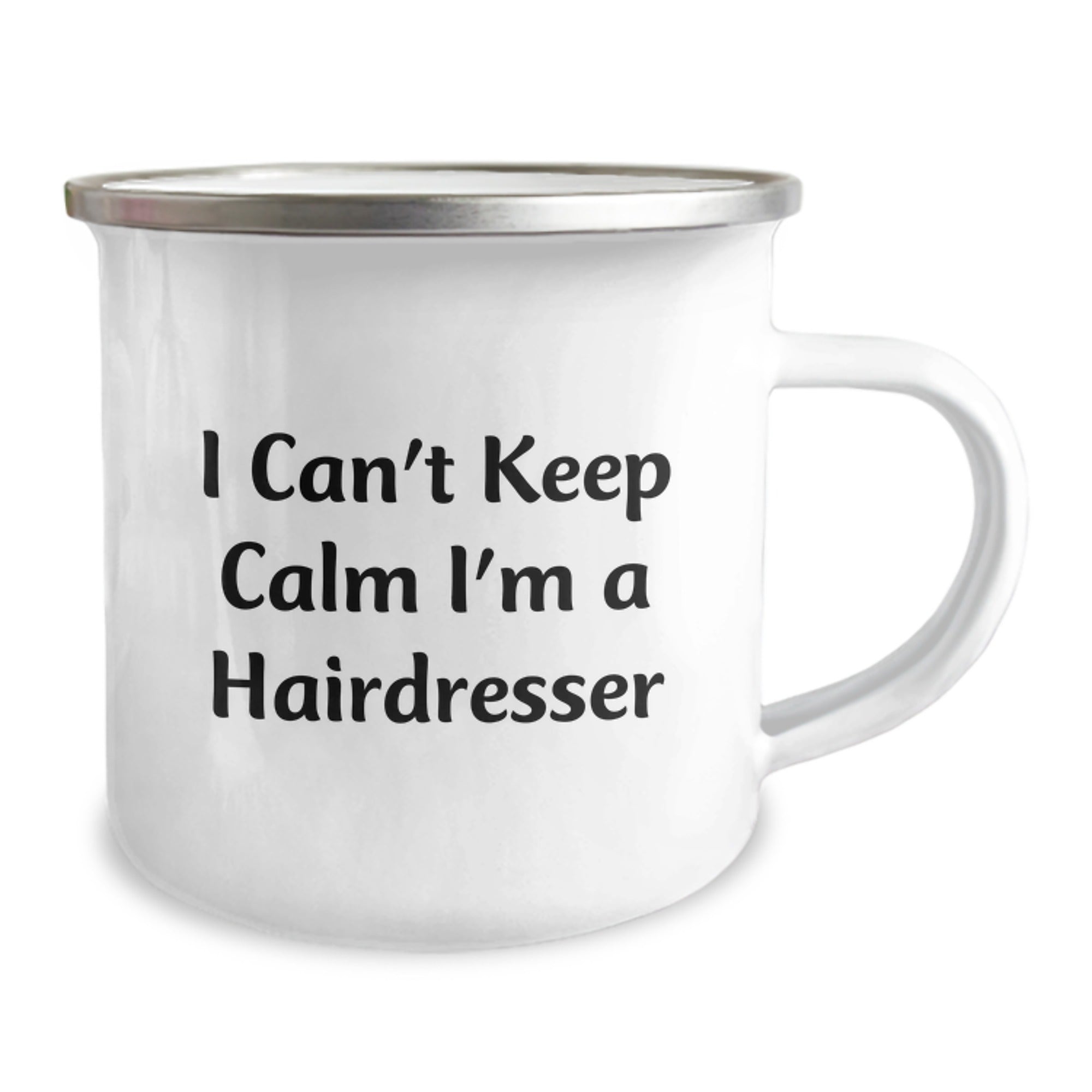 Gifts from Friends Funny Hairdresser Camping Mug I Can't Keep Calm I'm A Hairdresser Birthday Unique Gifts for Hairdresser - Image 2