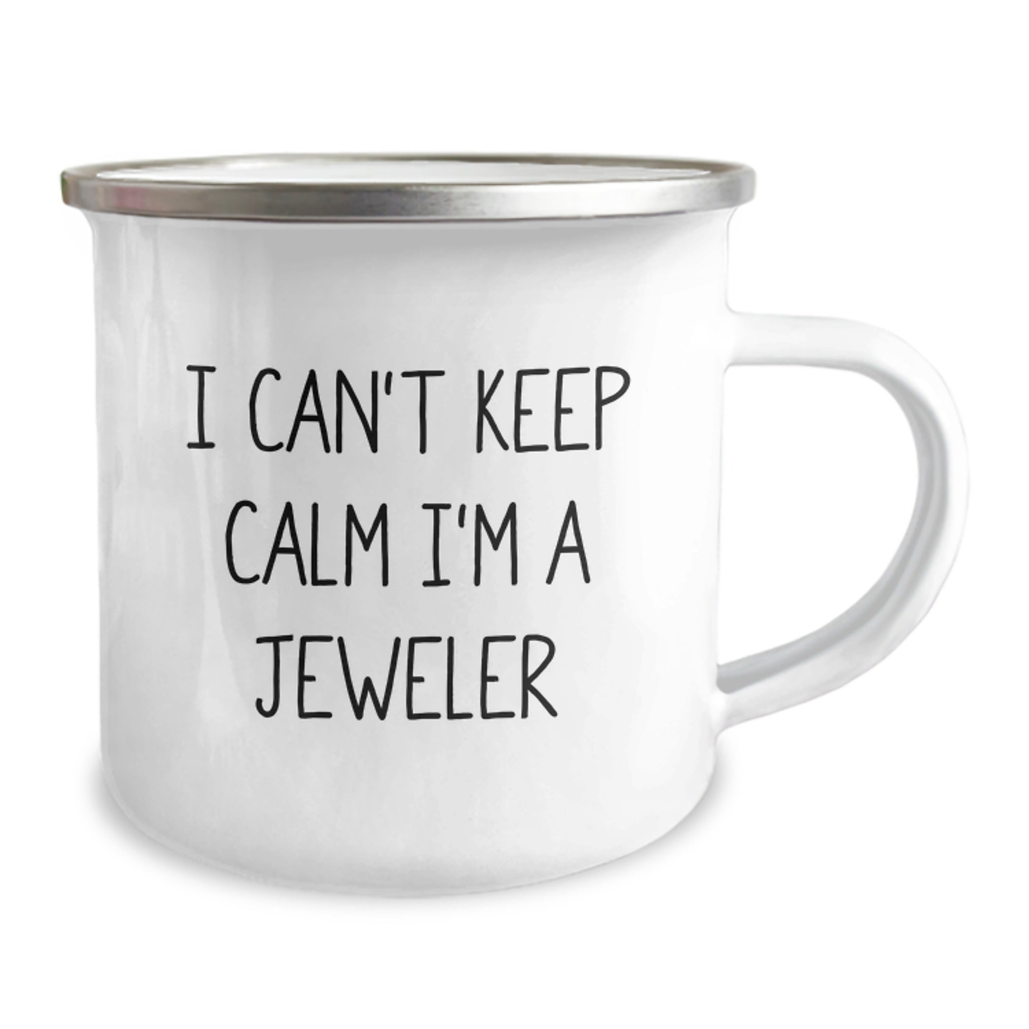 Funny Jeweler Gifts for Men - 'I Can't Keep Calm I'm A Jeweler' Camping Mug, Birthday Unique Gifts from Friends to Family - Image 2