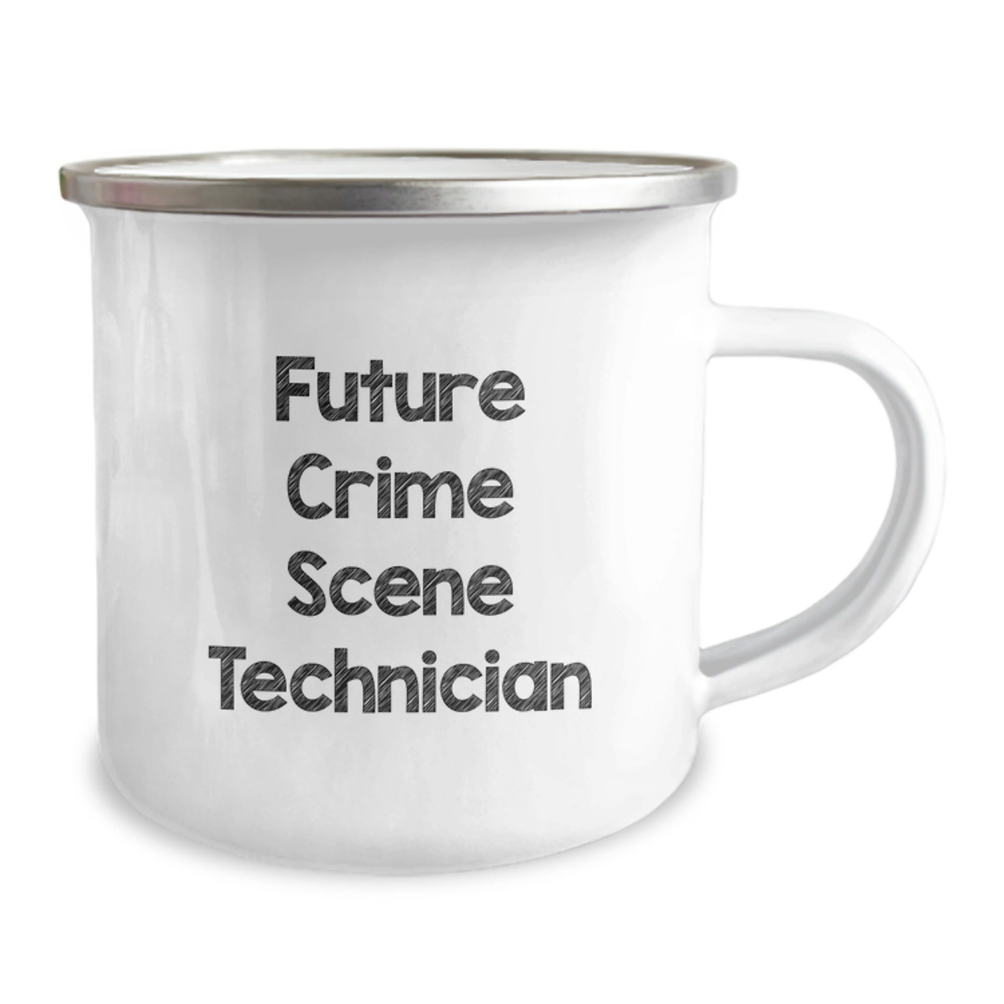 Gifts for Crime Scene Technician, Funny Mugs for Men, Christmas Unique Gifts from Family, 'Future Crime Scene Technician' Camping Mug - Image 2