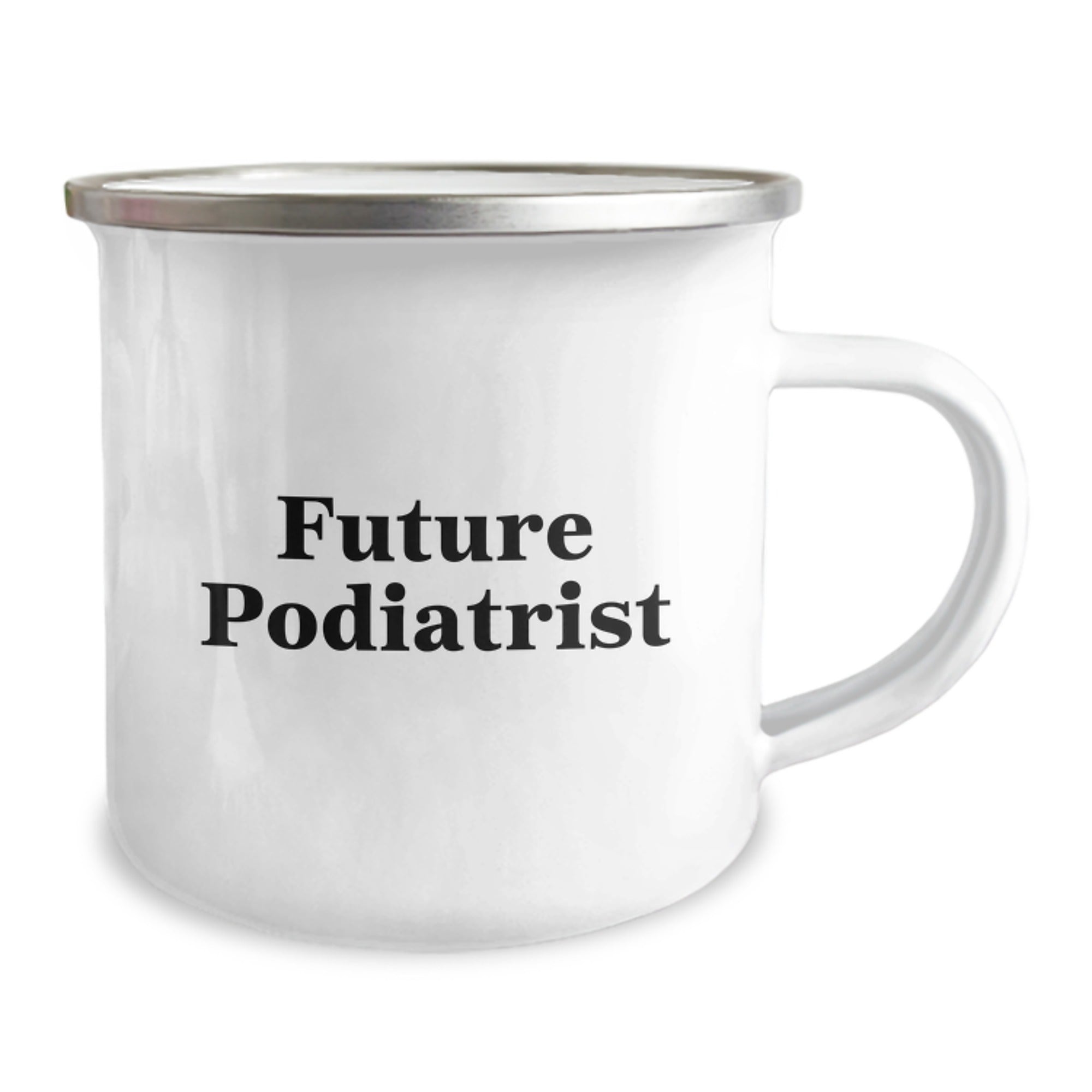 Funny Future Podiatrist Gifts from Friends, Gifts for Podiatrist, 12 oz Stainless Steel Camping Mug - Image 2