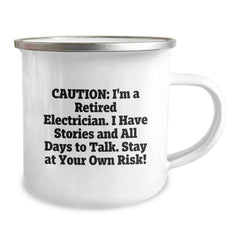 Electrician Humor Gifts from Friends for Electrician, Funny Camping Mug - Birthday Unique Gifts for Men, Gifts from Coworkers to Family - Image 2
