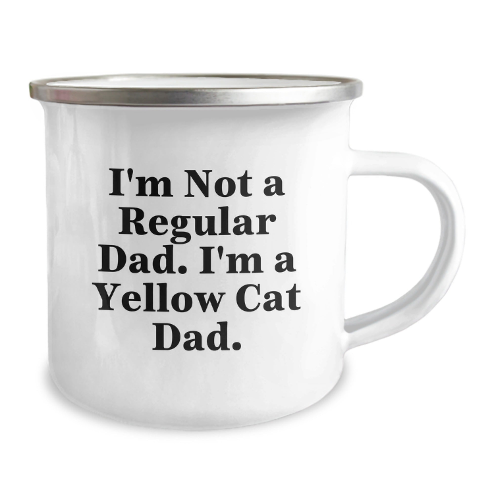 Funny Yellow Cat Dad Camping Mug Gifts from Men to Yellow Cat Lovers, Christmas Unique Gifts for Friends - Image 2