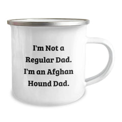 Funny Afghan Hound Dog Gifts, Afghan Hound Dad Camping Mug, Birthday Presents for Men, Gifts from Dad, Perfect Unique Birthday Unique Gifts - Image 2