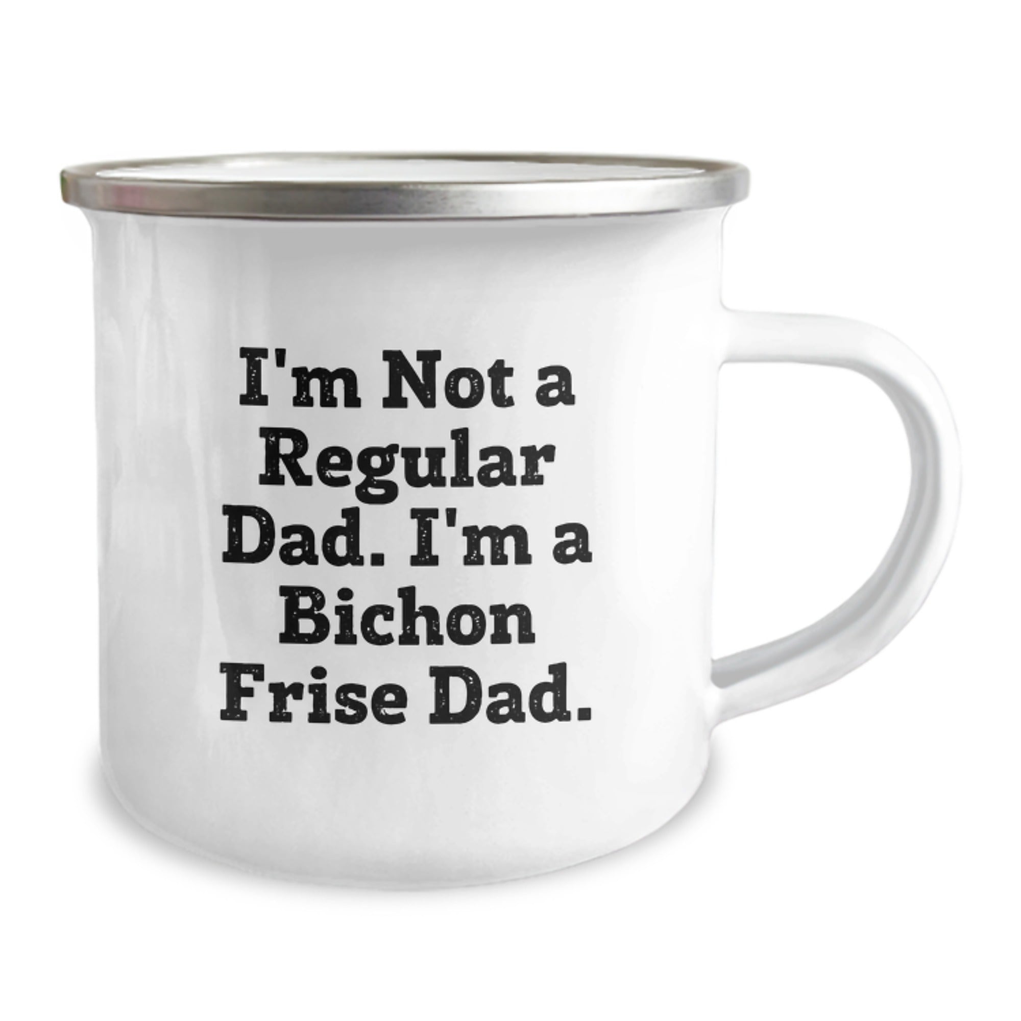 Funny Bichon Frise Dog Gifts for Dad - I'm Not A Regular Dad - Unique Camping Mugs for Men - Christmas Unique Gifts from Friends - Image 2