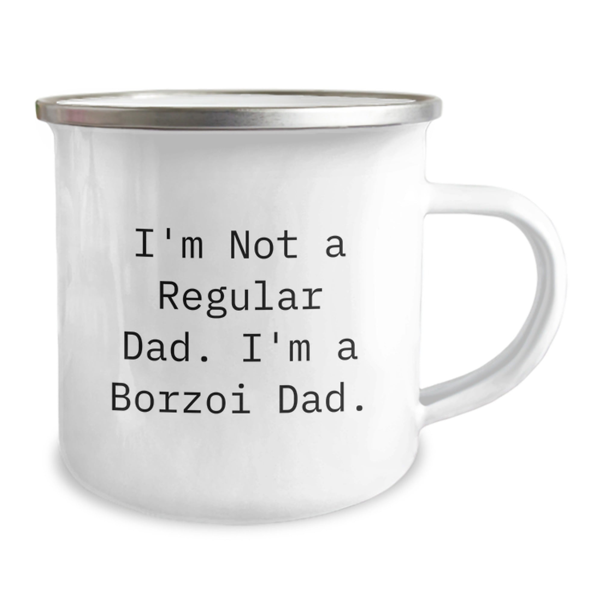 Funny Borzoi Dog Dad Camping Mug Gifts from Friends for Men Unique Christmas - Image 2