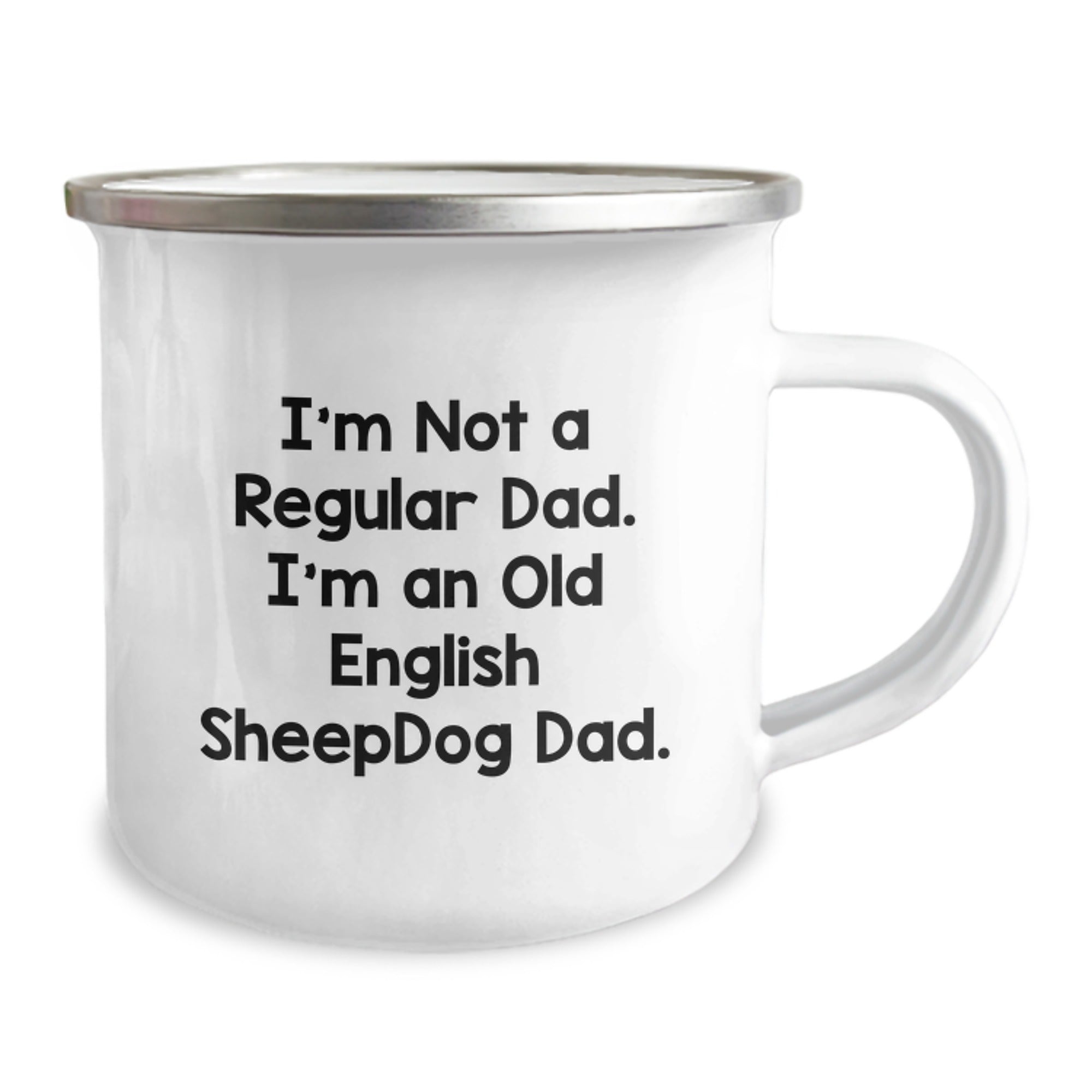 Unique Old English SheepDog Dad Gifts for Men Birthday Camping Mug - Image 2