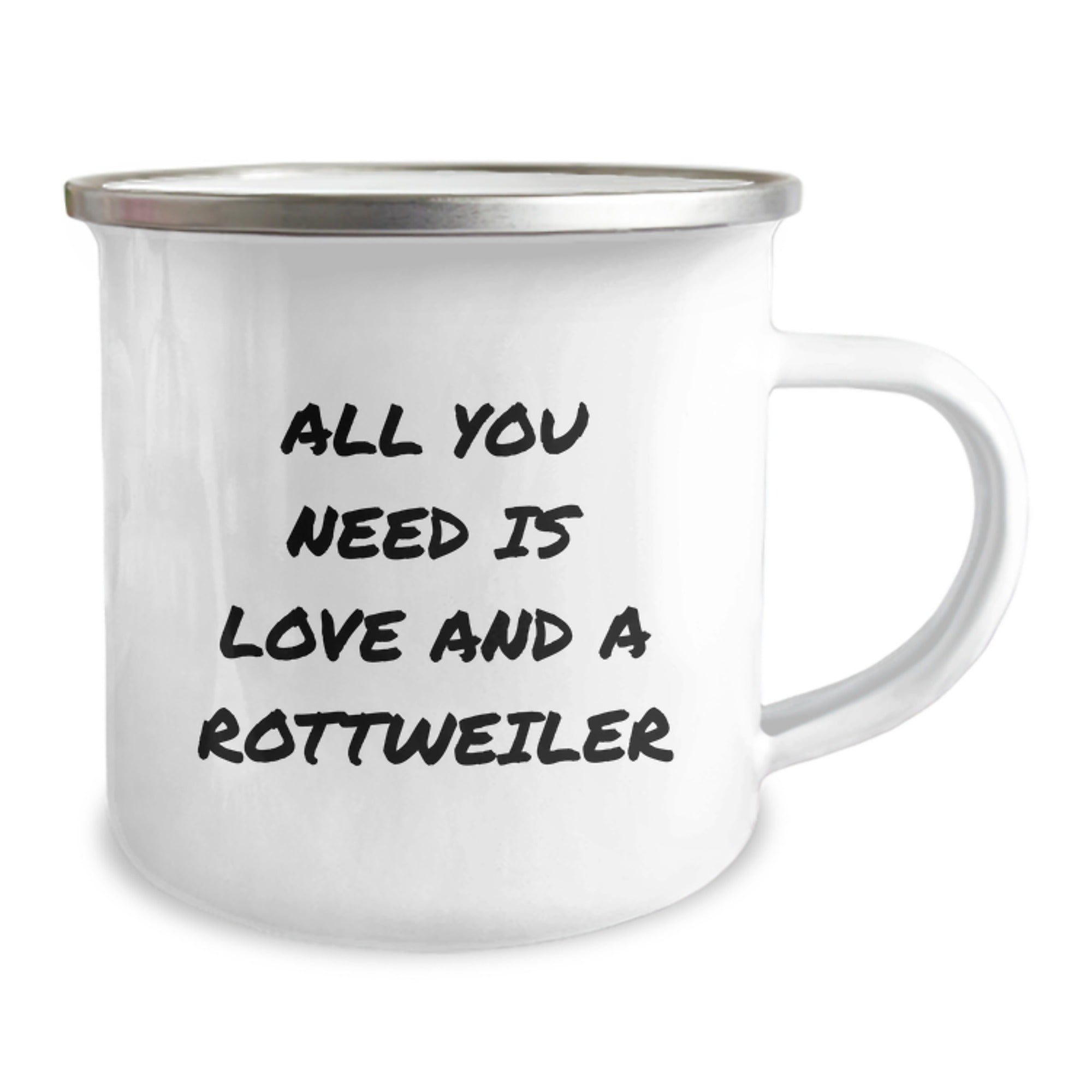 Rottweiler Dog Lover's Camping Mug - Funny Quote Gifts from Friends to Family - Image 2