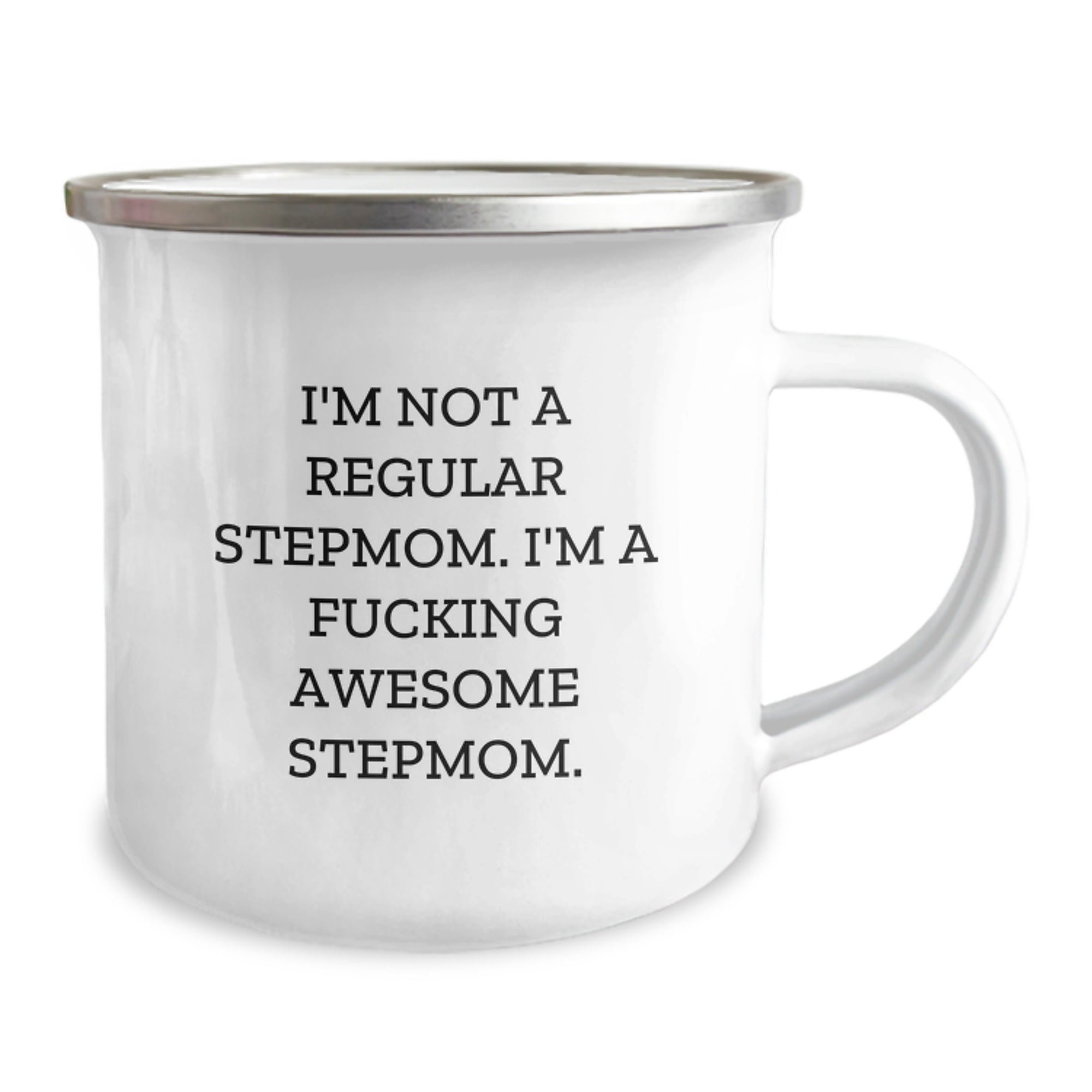 Funny Stepmom Gifts, I'm Not A Regular Stepmom. I'm A F--king Awesome Stepmom. Birthday Presents from Family to Stepmom, Camping Mug for Stepmom - Image 2