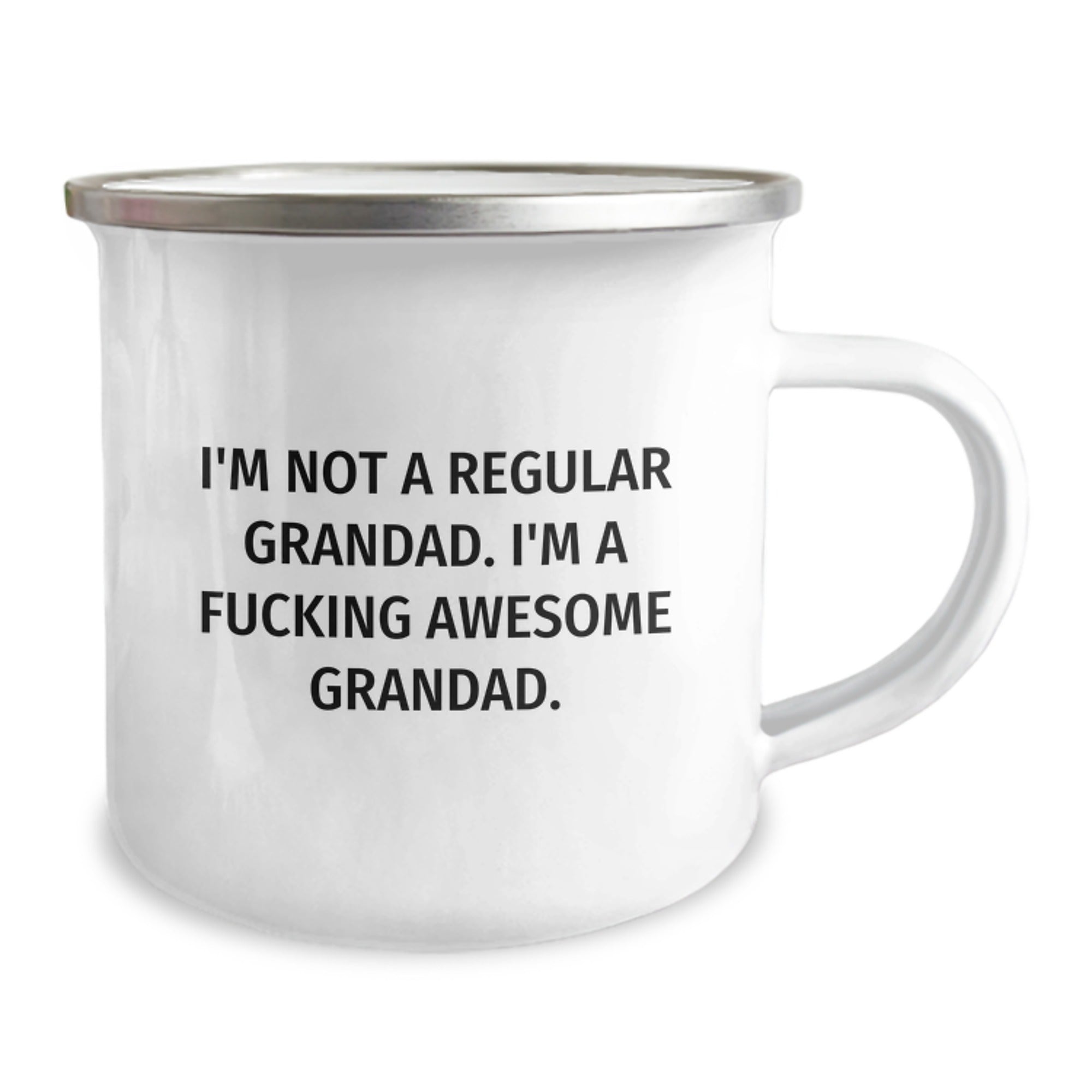 Funny Grandad Gifts from Family, 'I'm Not A Regular Grandad. I'm A F--king Awesome Grandad.' Camping Mug for Men Birthday Unique Gifts - Image 2
