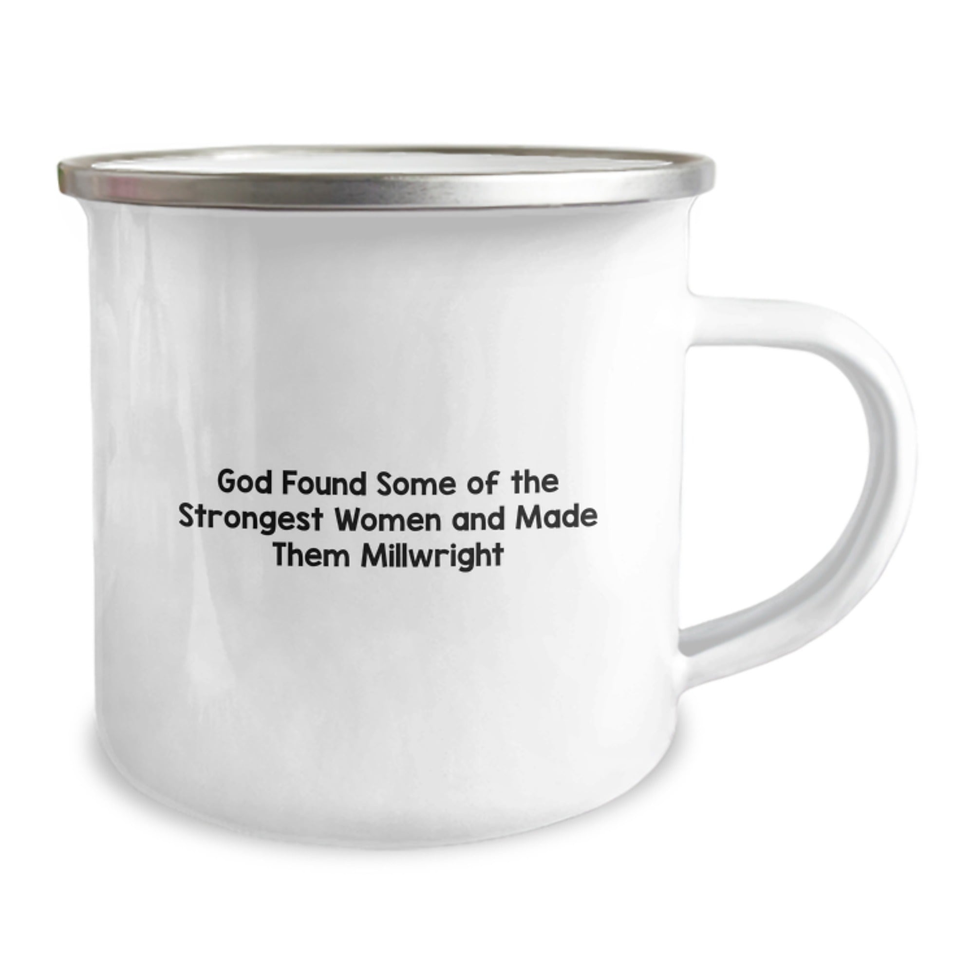 Funny Millwright Gifts from Friends, Unique Camping Mug for Millwright Women, God's Strongest Women Quote, Graduation Unique Gifts - Image 2