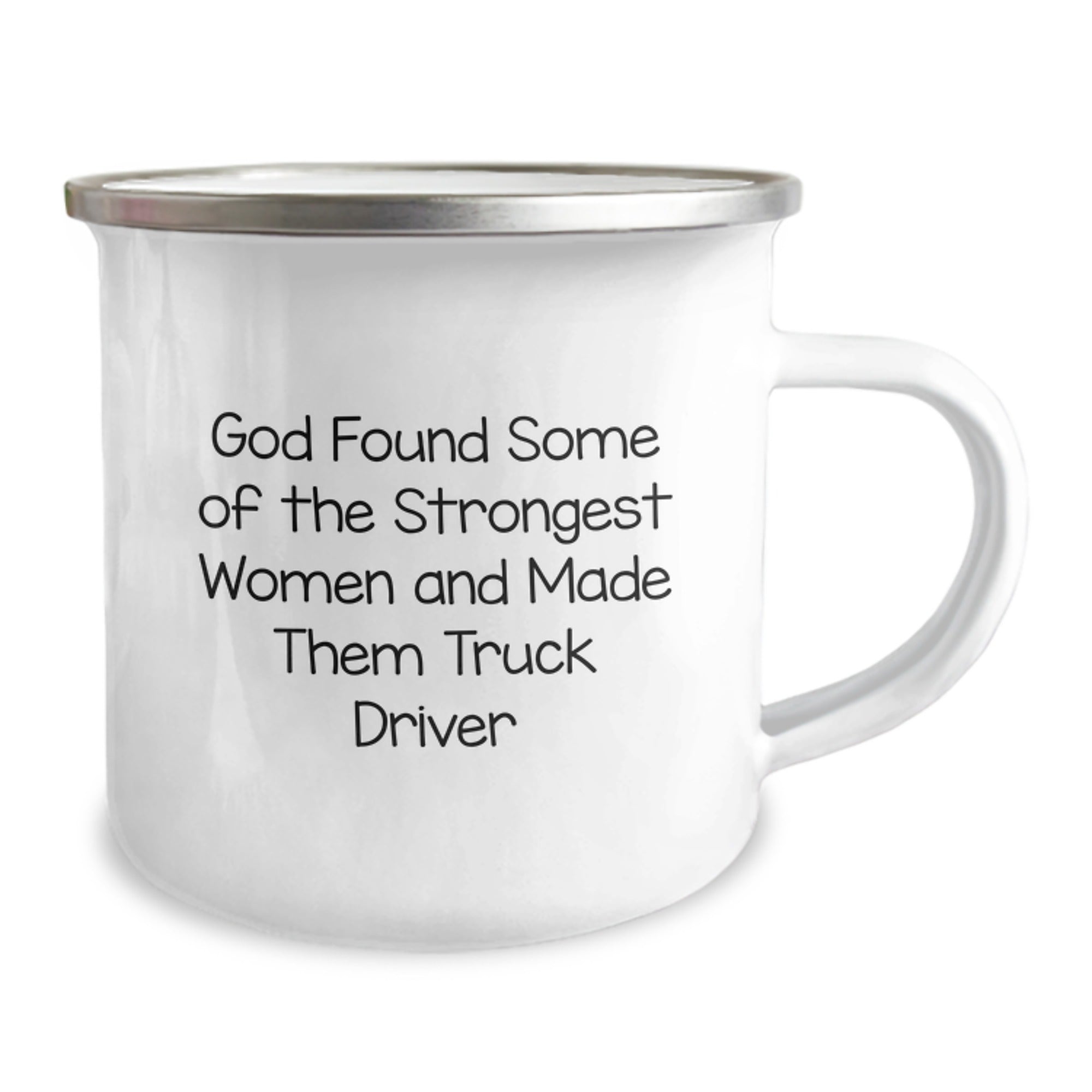 Gifts from Friends for Truck Driver Graduation, Funny Quote Camping Mug, 12 oz Stainless Steel - Image 2