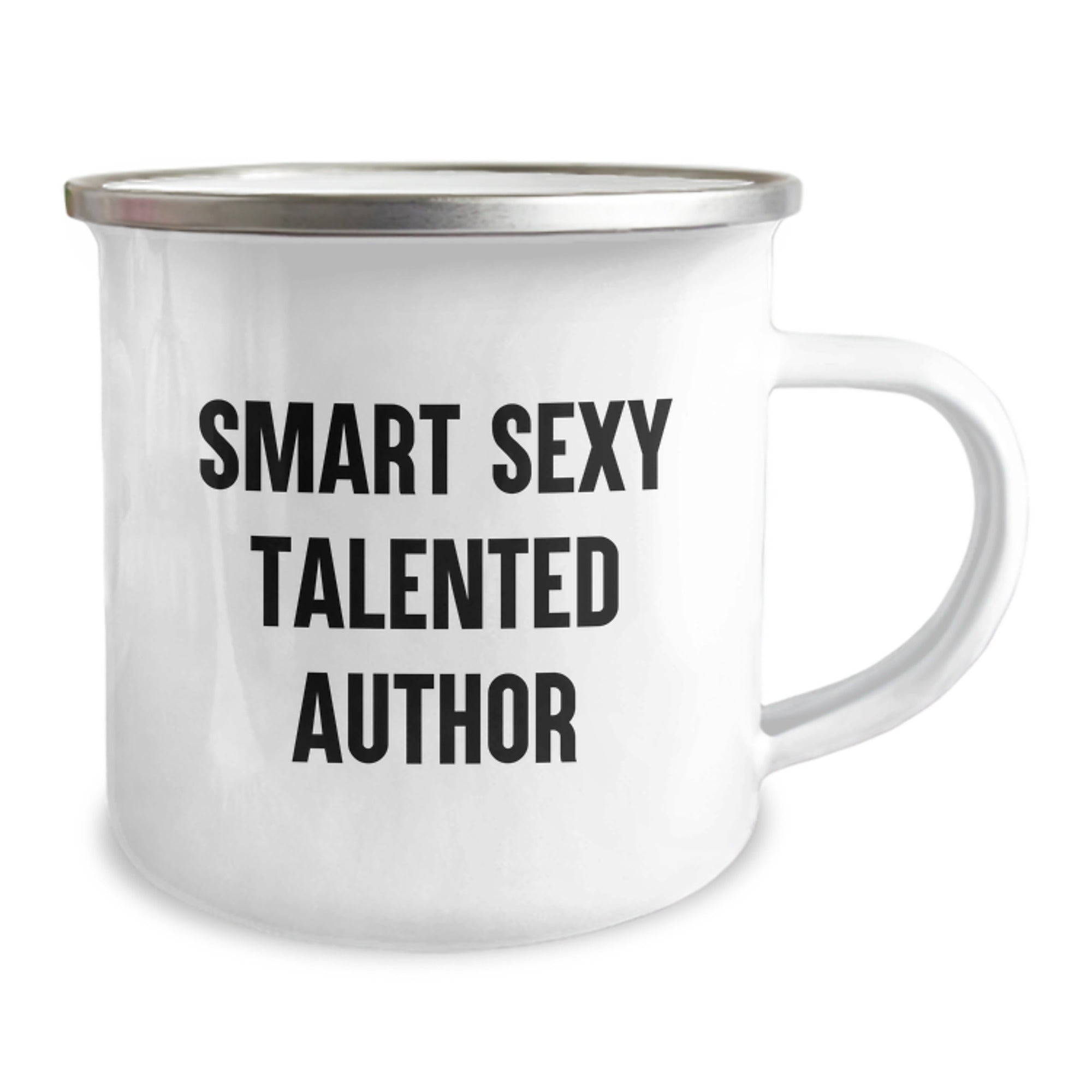 Author Inspired Funny Camping Mug, Gifts from Friends for Smart Sexy Talented Author, 12 oz Graduation Unique Gifts - Image 2