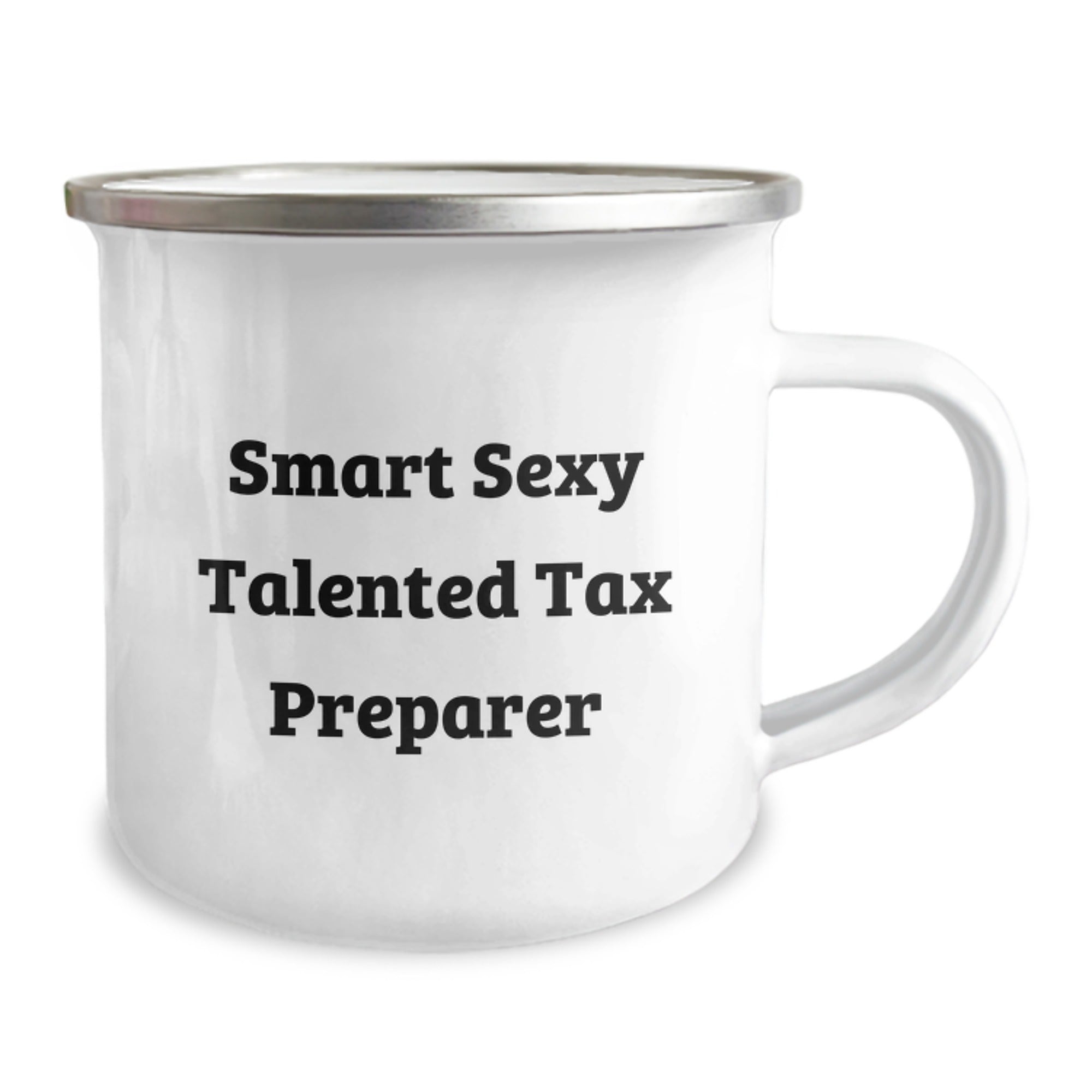 Tax Preparer Funny Gifts from Men for Graduation Unique Camping Mugs with 'Smart Sexy Talented' Quote - Image 2