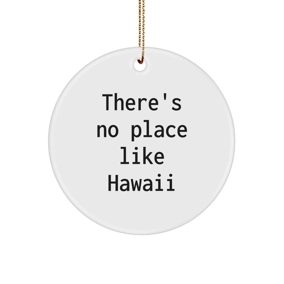 Funny Hawaii Circle Ornaments Gifts from Men to Hawaii Friends for Christmas - Image 1
