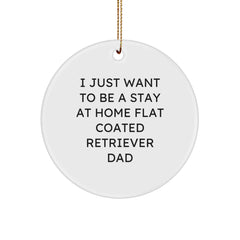 Funny Flat Coated Retriever Dog Dad Gifts for Men from Family - I Just Want Christmas Unique - Image 1