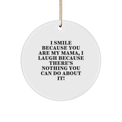 Funny Mama Circle Ornaments Gifts from Family, Friends and Loved Ones for Mama, Great Christmas Unique Gifts - Image 1