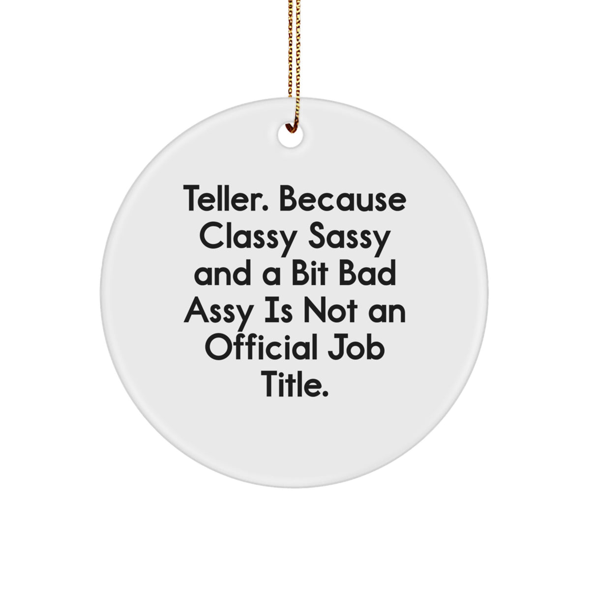 Funny Teller Circle Ornament Gifts for Men from Friends, Women Christmas Unique Gifts - Image 1