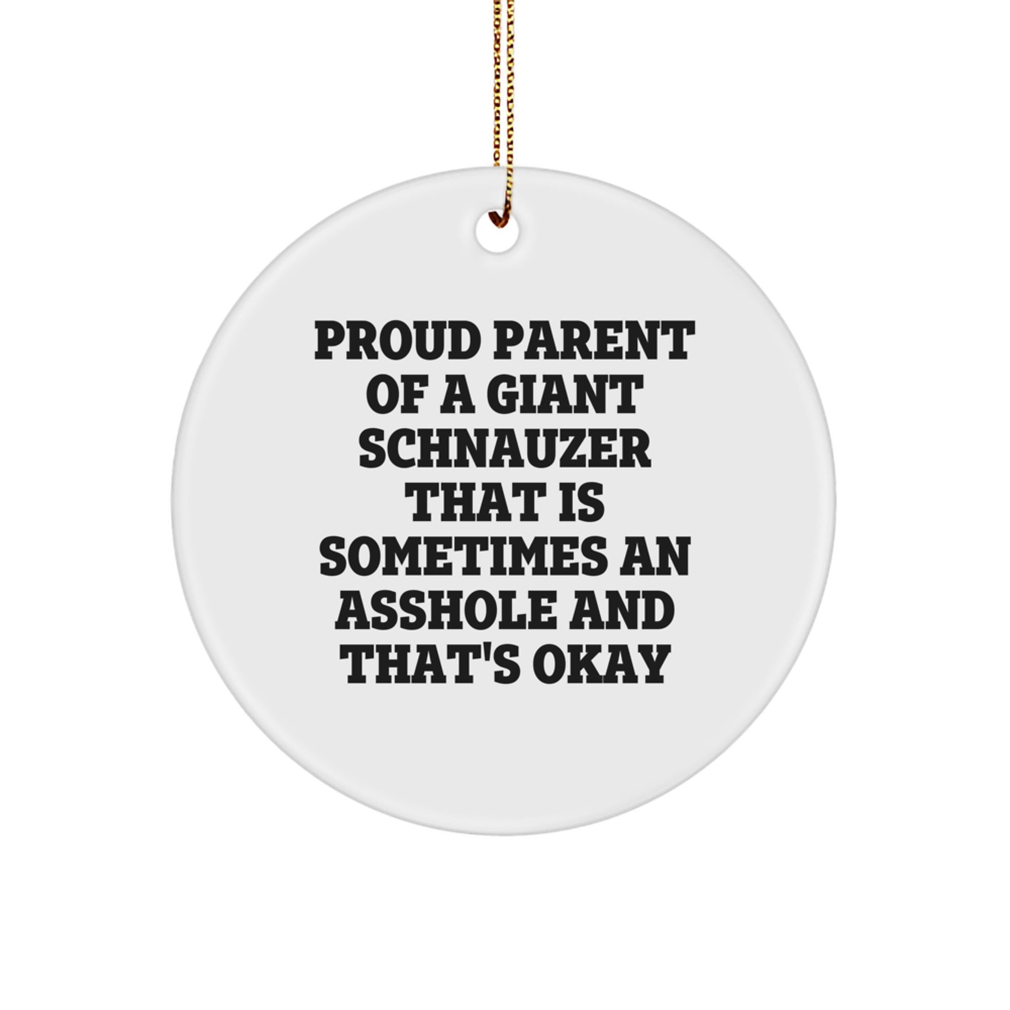 Giant Schnauzer Dog Gifts from Friends for Proud Parents Christmas Unique Ornaments - Image 1