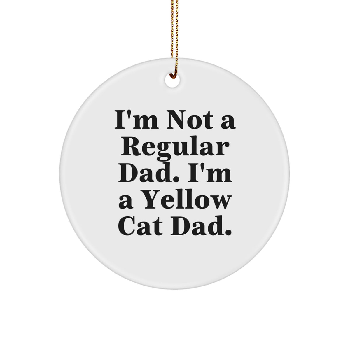 Funny Yellow Cat Dad Gifts from Men to Friends, Yellow Cat Christmas Unique Gifts for Yellow Cat Lovers - Image 1