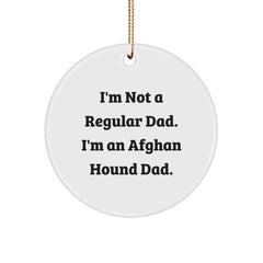 Funny Afghan Hound Dad Gifts from Men to Family for Christmas Unique Ornaments - Image 1