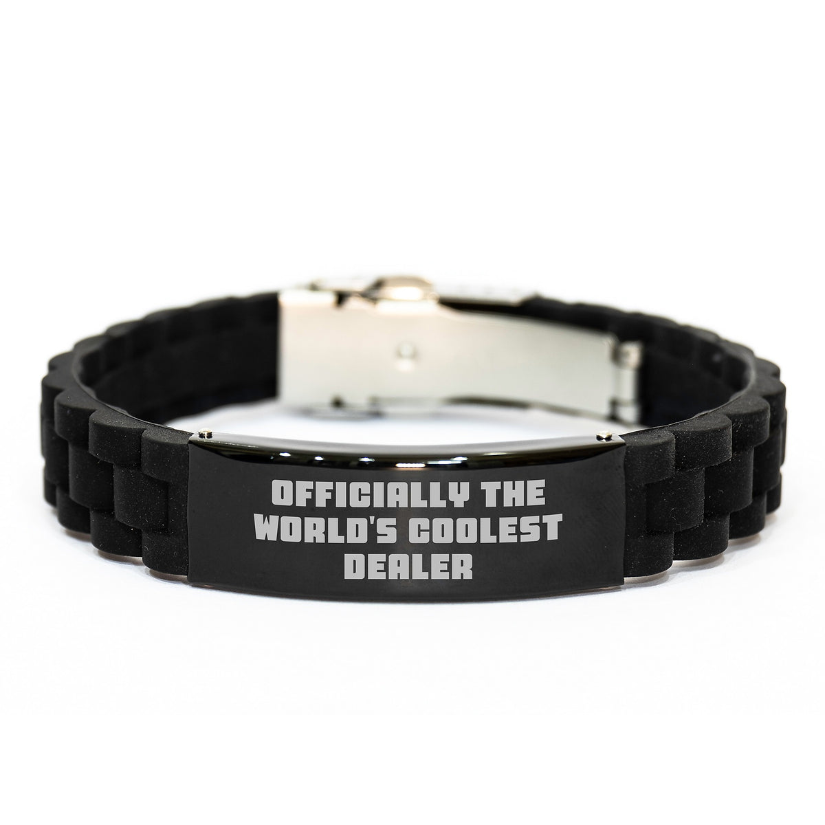 Funny Dealer Gifts from Men - Officially World's Coolest Dealer Glide lock Clasp Bracelet for Christmas Unique Gifts for Dealer - Image 1