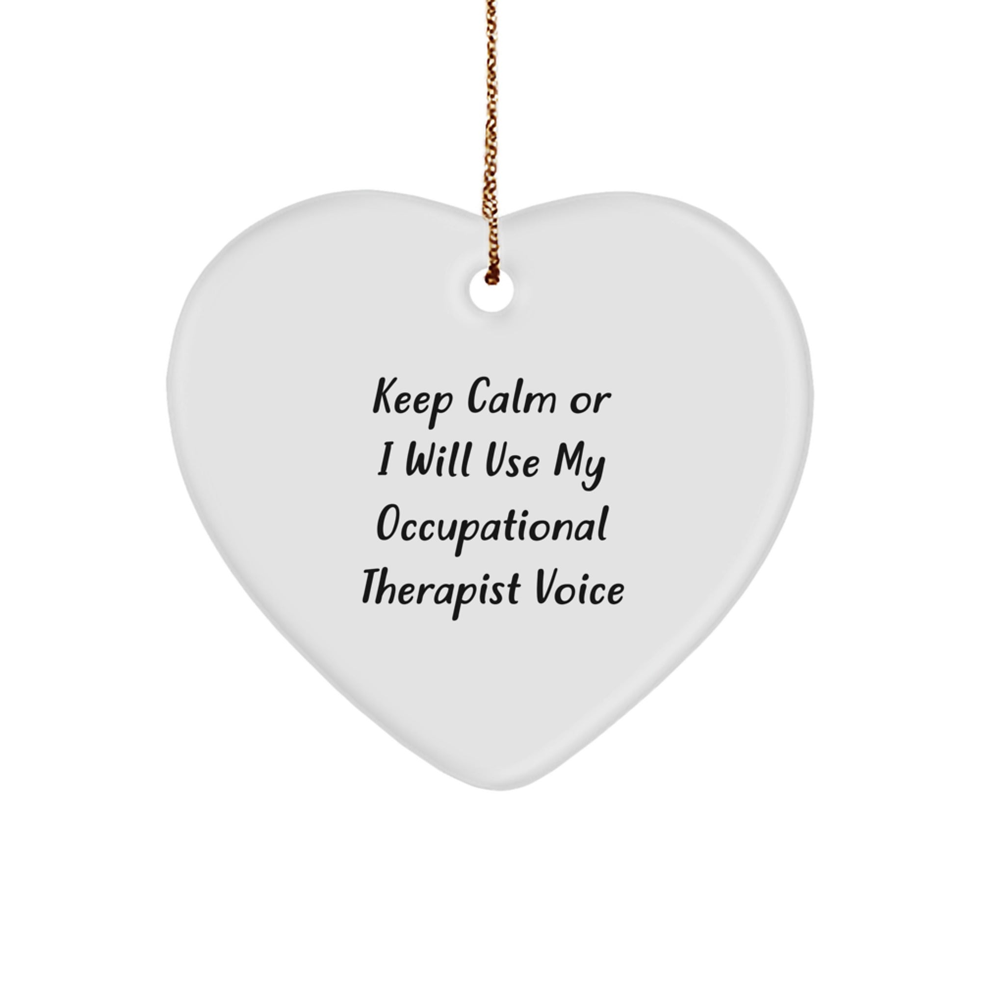 Funny Occupational Therapist Heart Ornament Gifts from Friends for Christmas Unique Gifts - Image 1