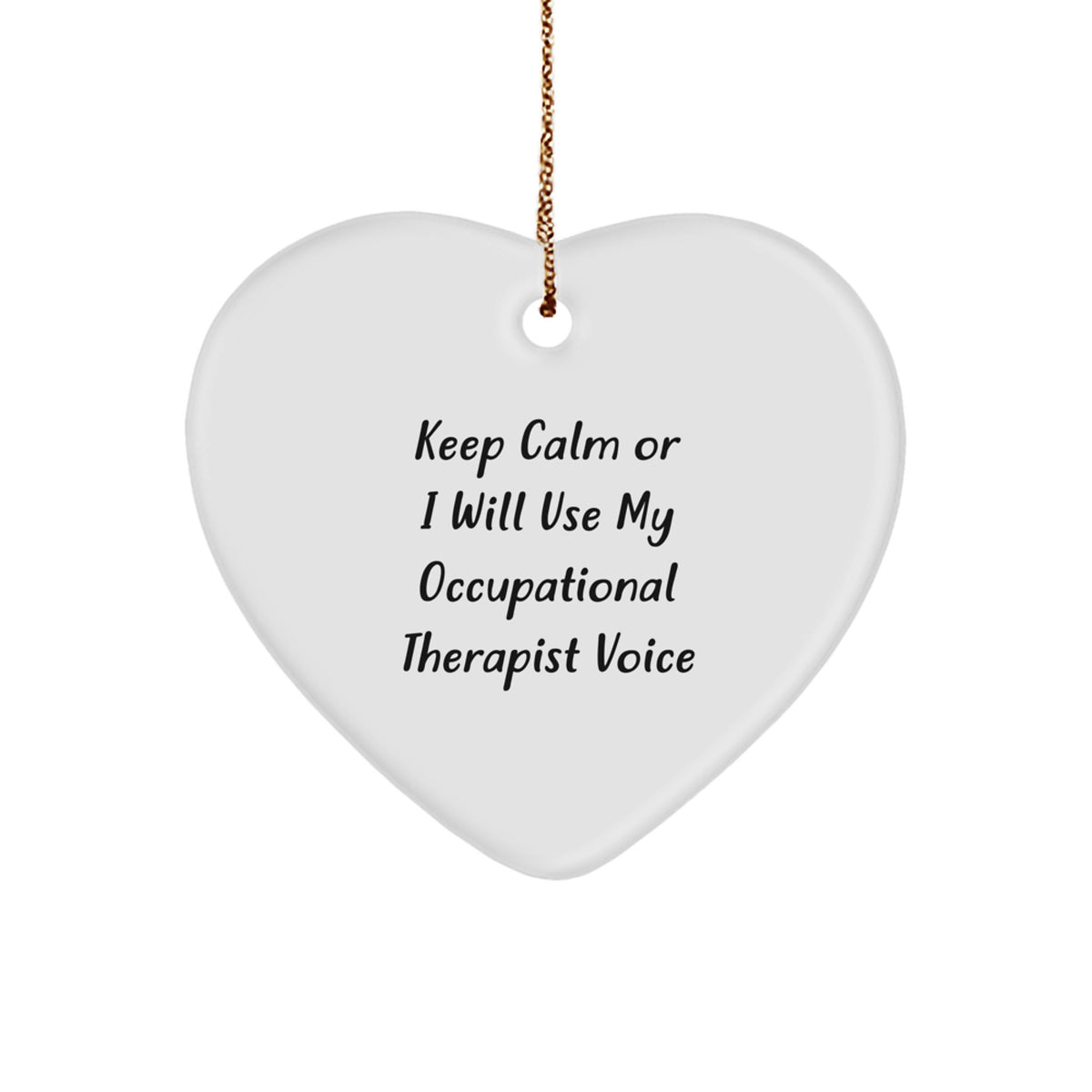 Funny Occupational Therapist Heart Ornament Gifts from Friends for Christmas Unique Gifts - Image 1