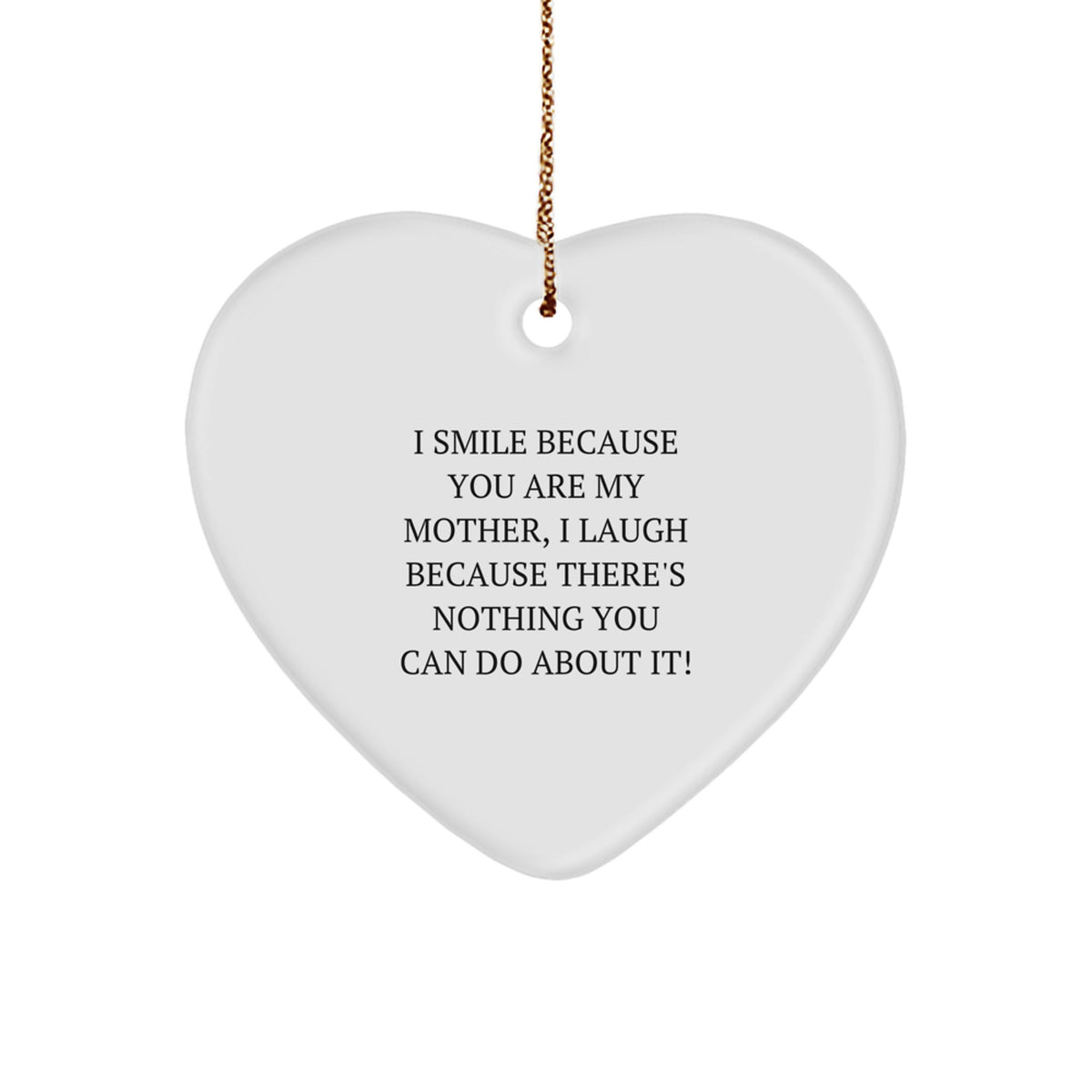 Funny Mother Heart Ornament Gifts from Men to Mother on Christmas Unique Gifts - Image 1