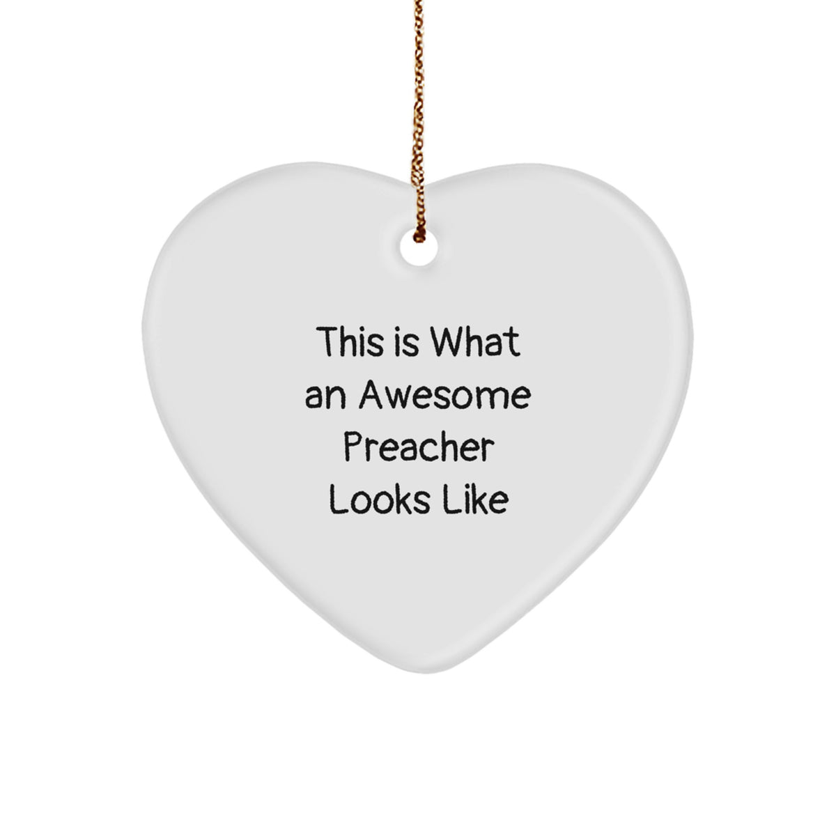 Funny Preacher Gifts from Men to Awesome Preachers This Is What An Awesome Preacher Looks Like Christmas Ornament - Image 1