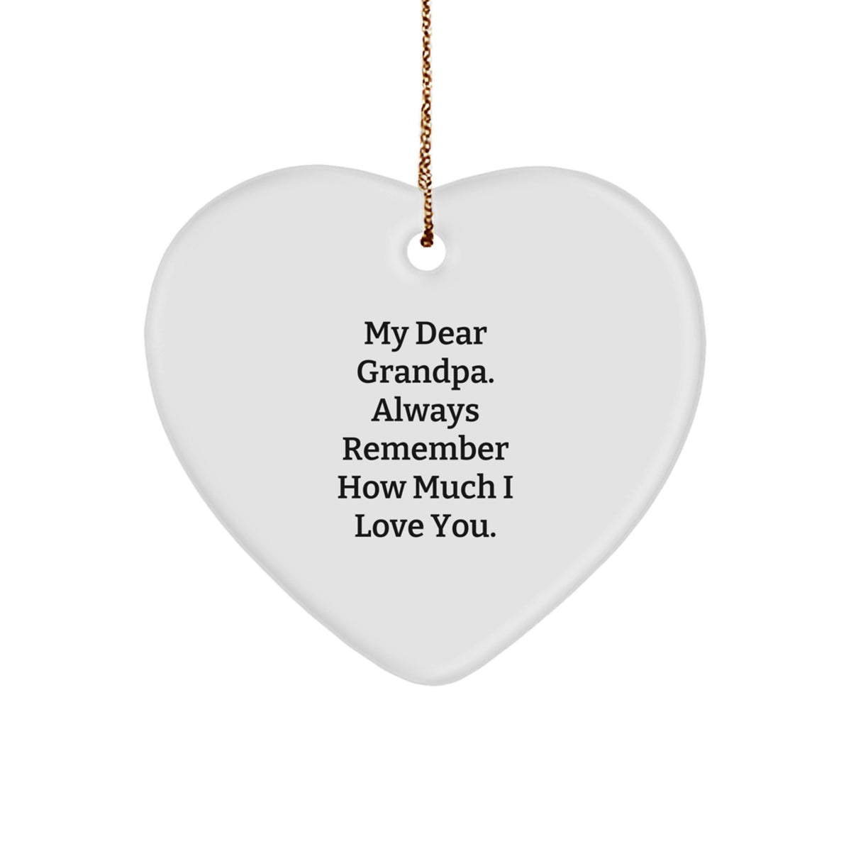 Heartfelt Grandpa Gifts from Family, Funny Grandpa Ornament for Christmas Unique Presents - Image 1