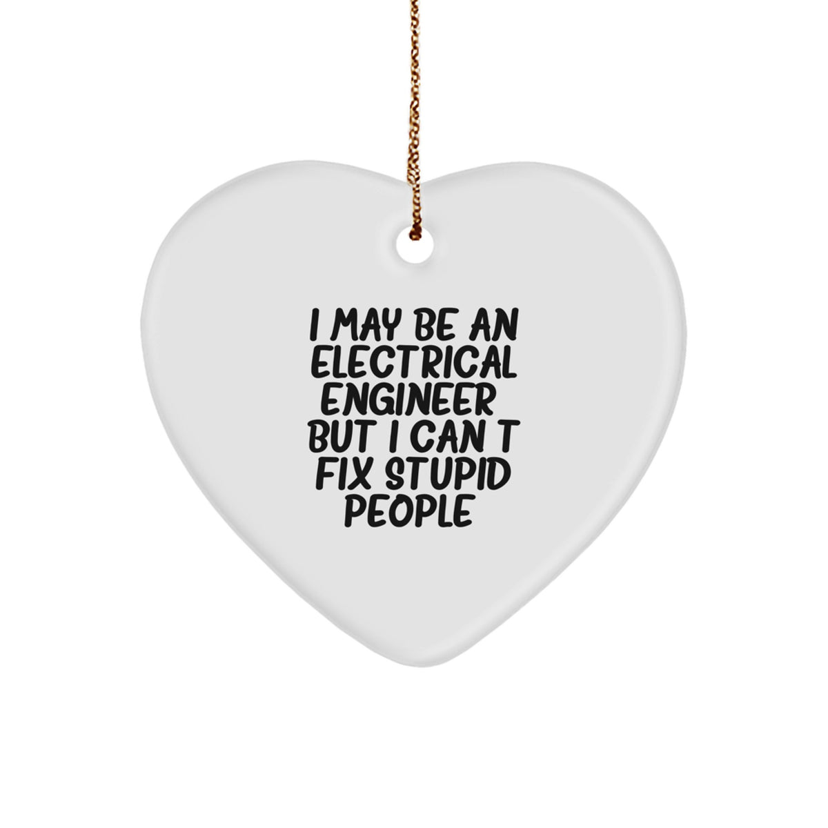 Funny Electrical Engineer Heart Ornament Gifts from Friends, Unique Christmas Unique Gifts for Electrical Engineer Men - Image 1