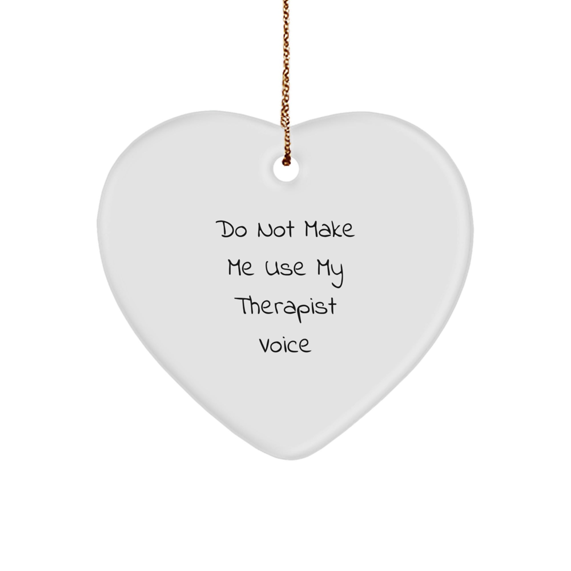 Funny Therapist Heart Ornament Gifts from Men to Women Coworkers Family - Christmas Unique Presents - Image 1